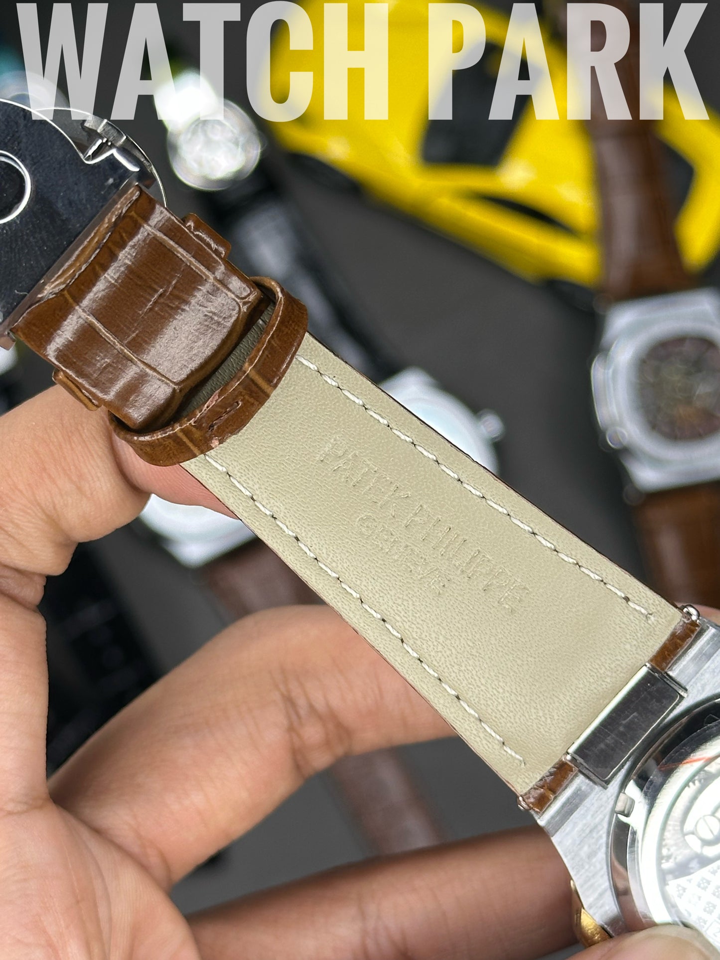 Patek Philippe Nautilus Skeleton - White edition - Brown belt - Automatic