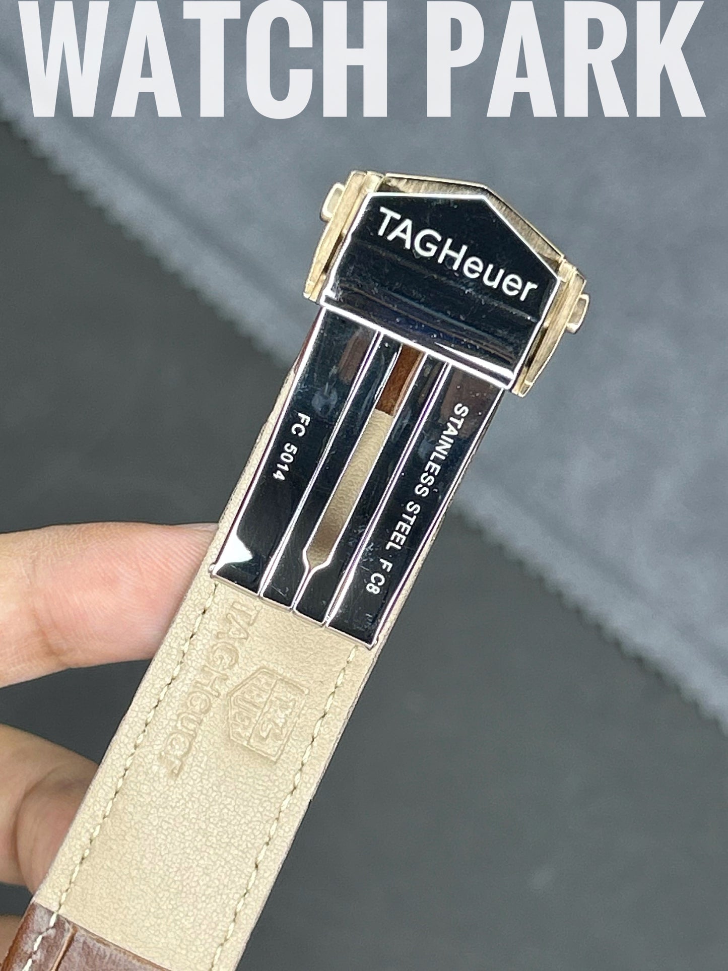 TAG Heuer Carrera - White with Rose Gold - Brown belt