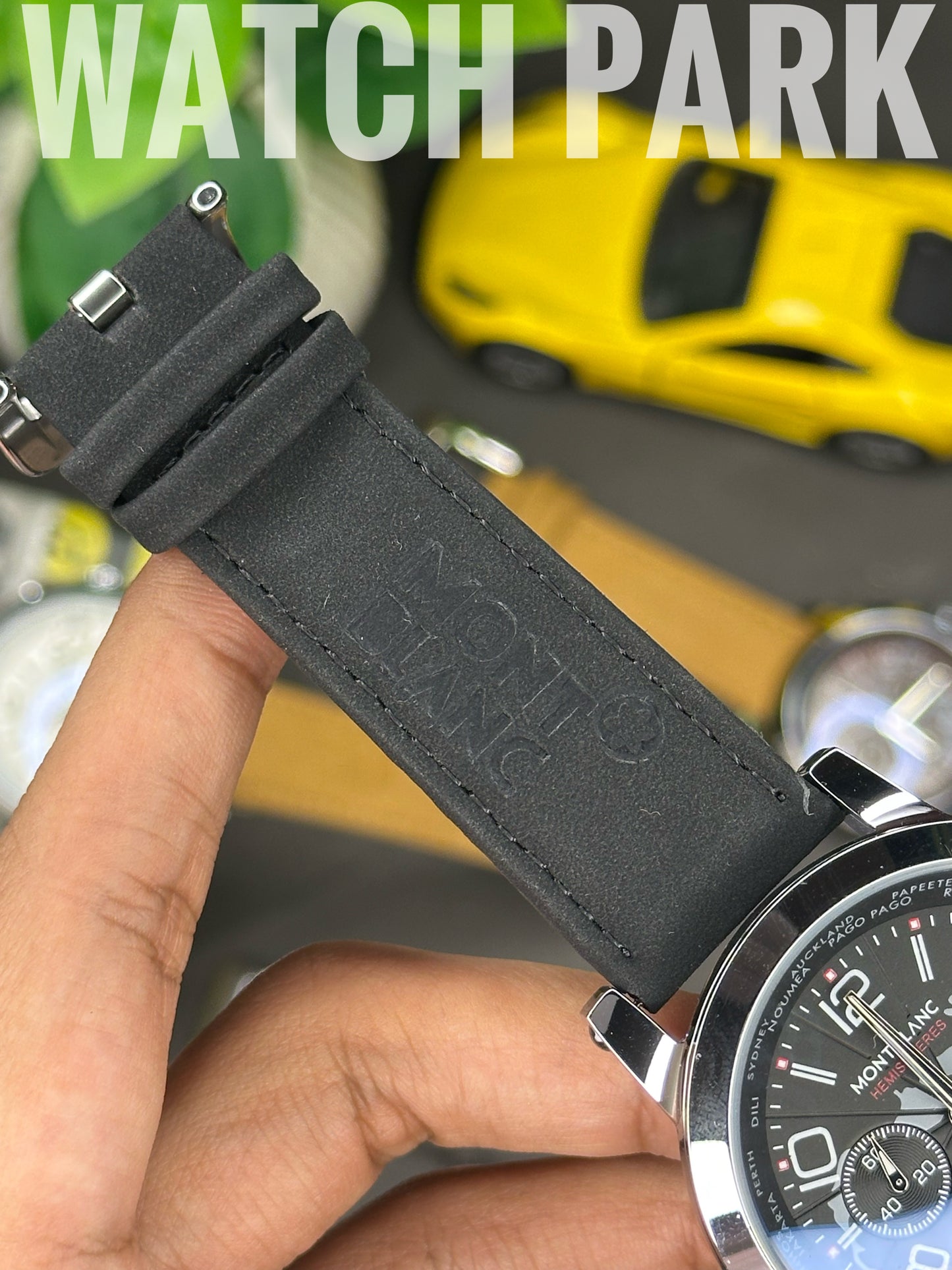 Mont Blanc - Star World-Time Hemispheres - Black dial - Black belt - Chronograph