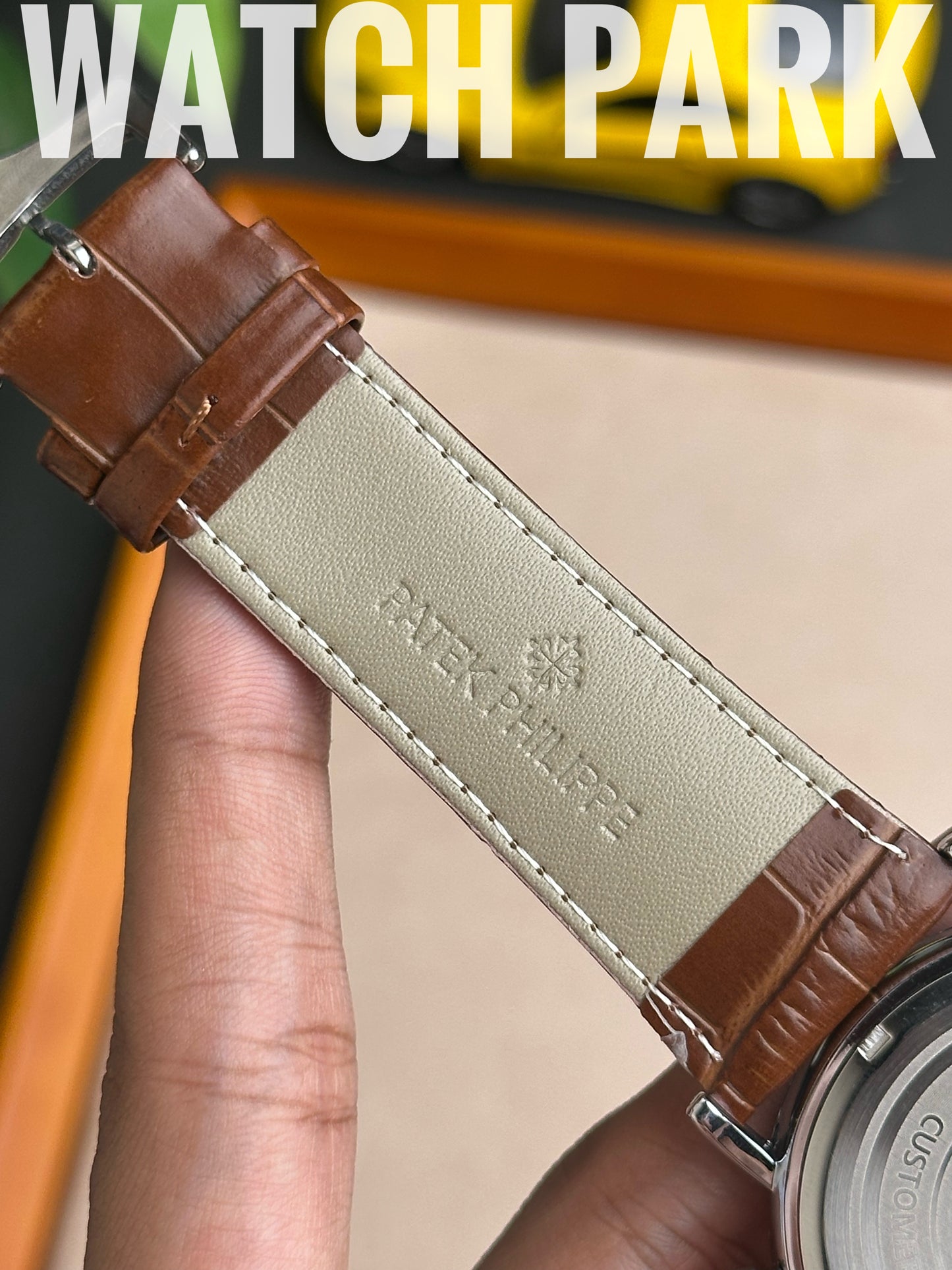 Patek Philippe - Moon phase - White edition - Brown belt