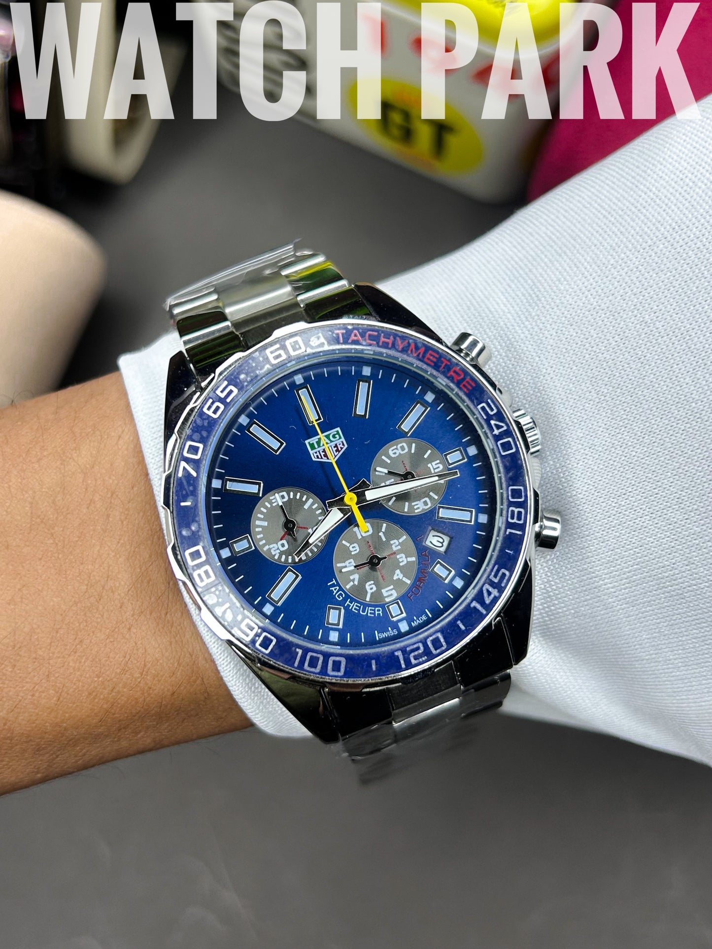 Tag Heuer - Chronograph - Formula 1 - Blue edition - Silver chain
