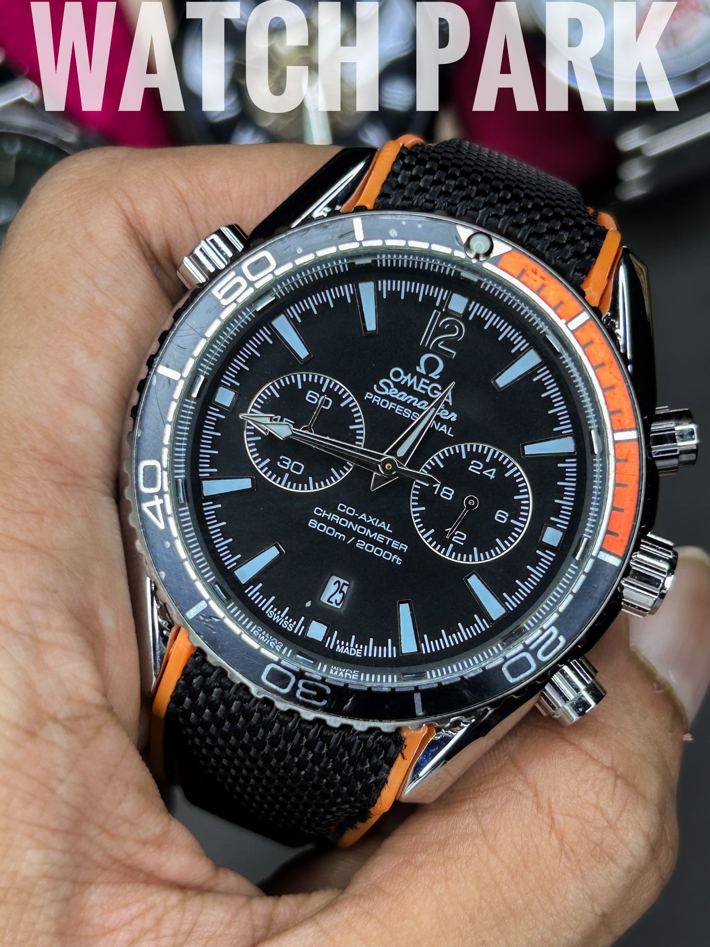 Omega - Seamaster Planet Ocean - Chronograph - Black & Orange
