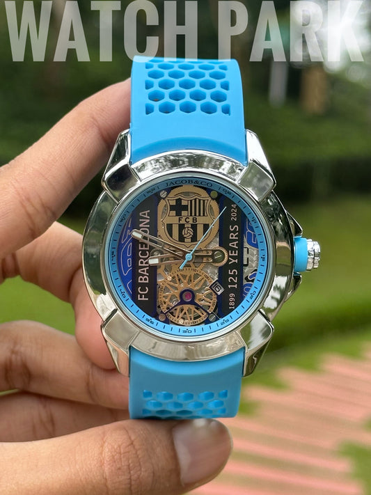 Jacob & Co. Epic X Tourbillon FC Barcelona 🔵🔴 125 Years Edition 
 - Sky blue