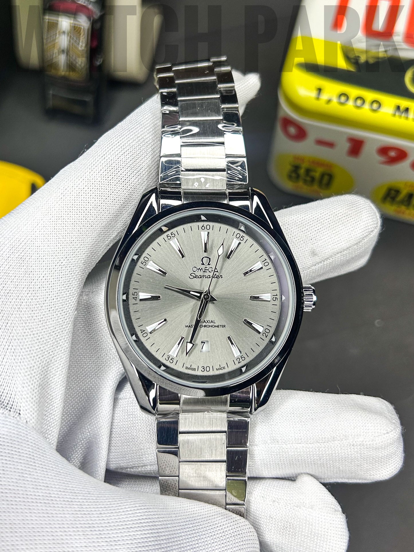 Rich watch - Omega - Seamaster - Aqua Terra Silver edition - Silver chain