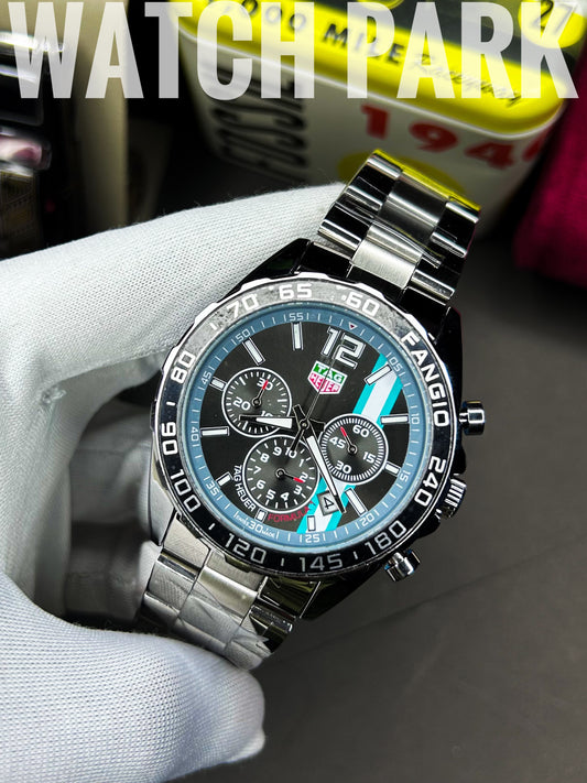 Tag Heuer - Chronograph - Formula 1 -  Fangio special edition - Silver chain