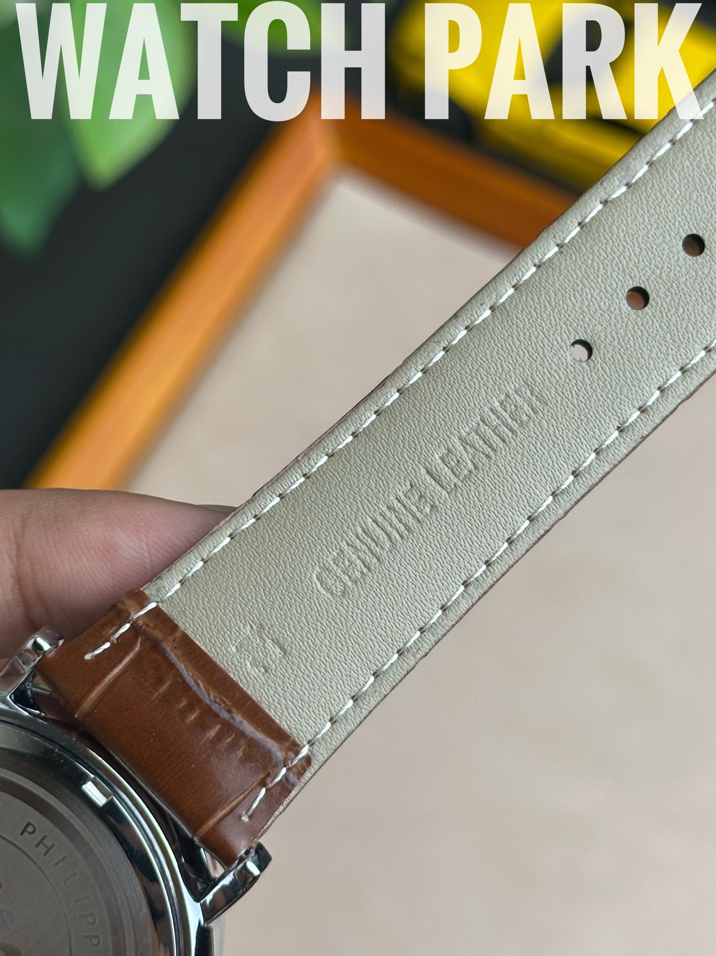 Patek Philippe - Moon phase - White edition - Brown belt