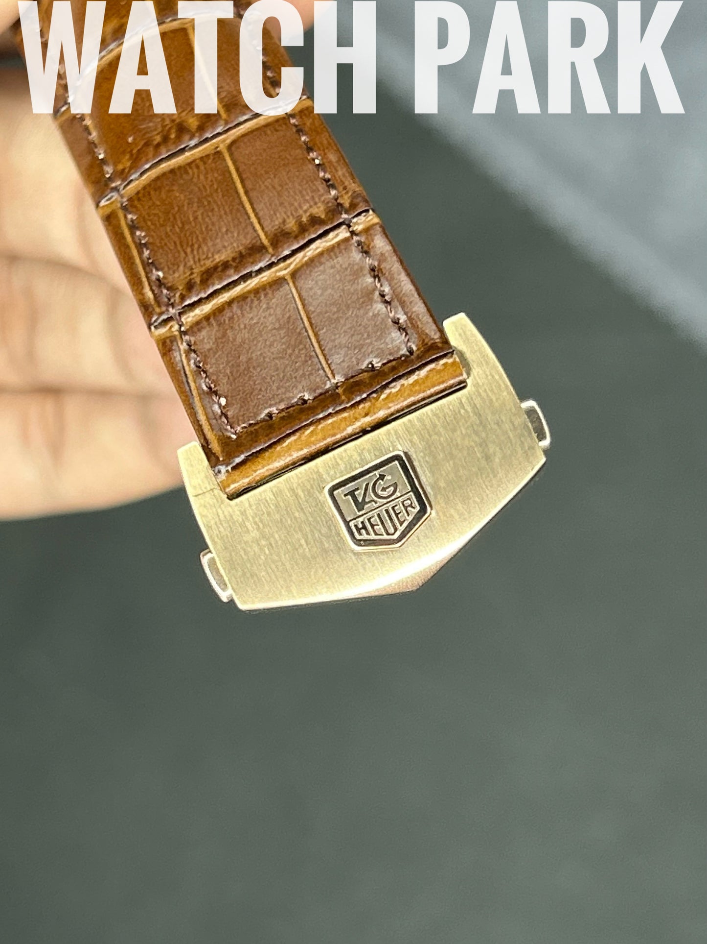 TAG Heuer Carrera - White with Rose Gold - Brown belt