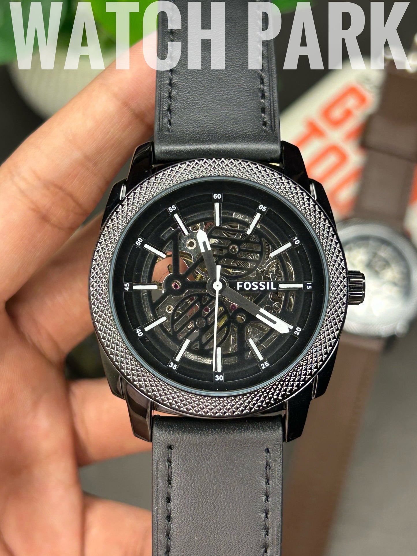 Fossil Machine - Black edition - Black belt - Automatic