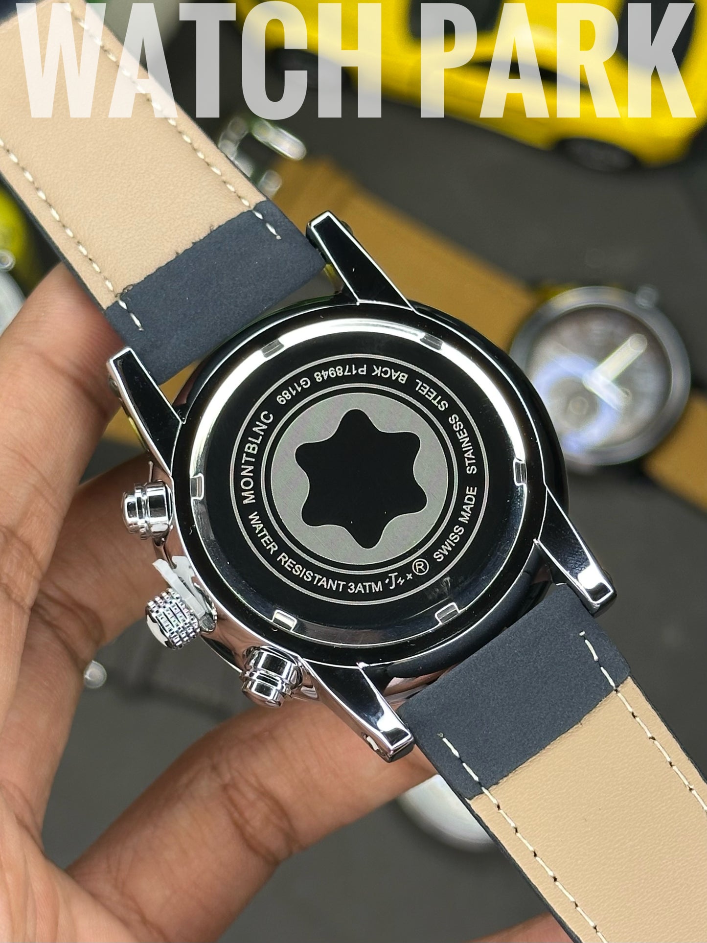 Mont Blanc - Star World-Time Hemispheres - Navy Blue dial - Navy Blue belt - Chronograph