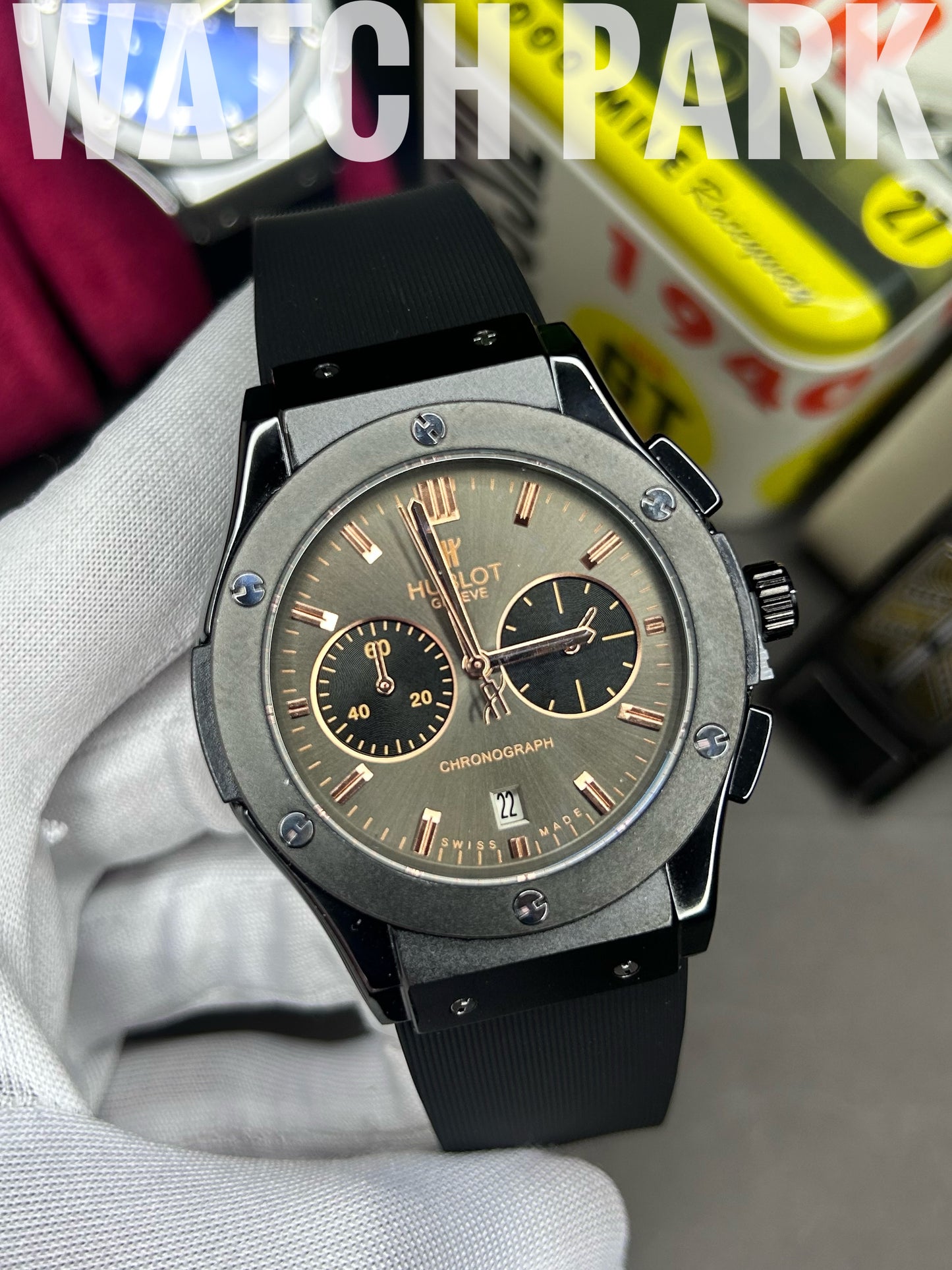 Classic watch - Hublot Fusion Chronograph – Black & Rose Gold