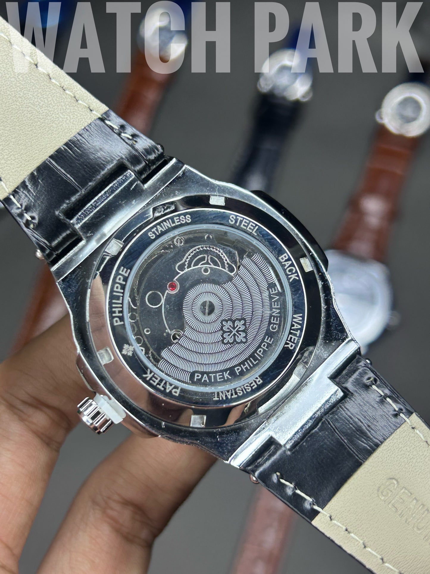 Patek Philippe Aquanaut - White dial - Black belt