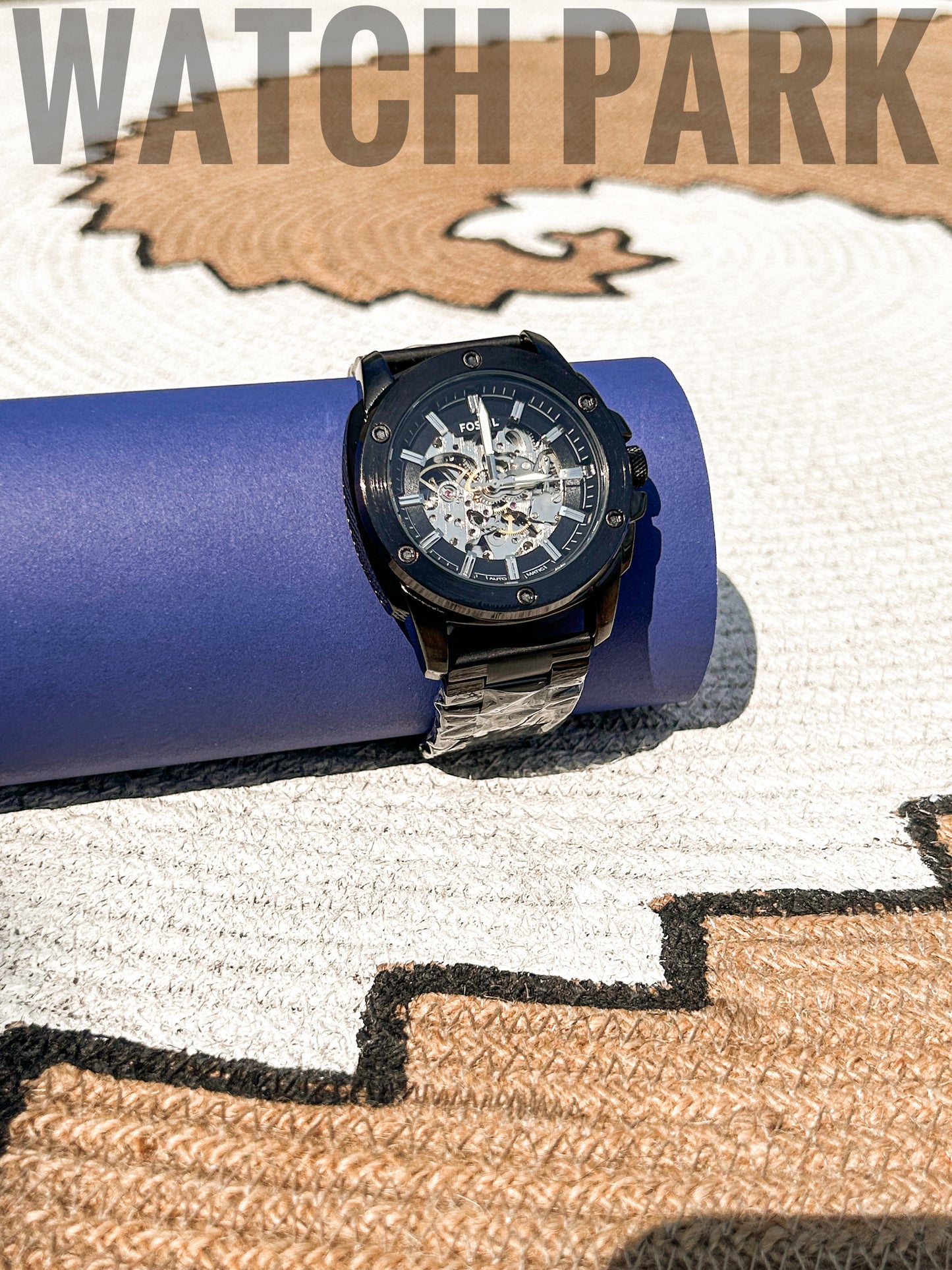 Rich Watch - Fossil - Automatic Skeleton - Black dial Edition - Black chain