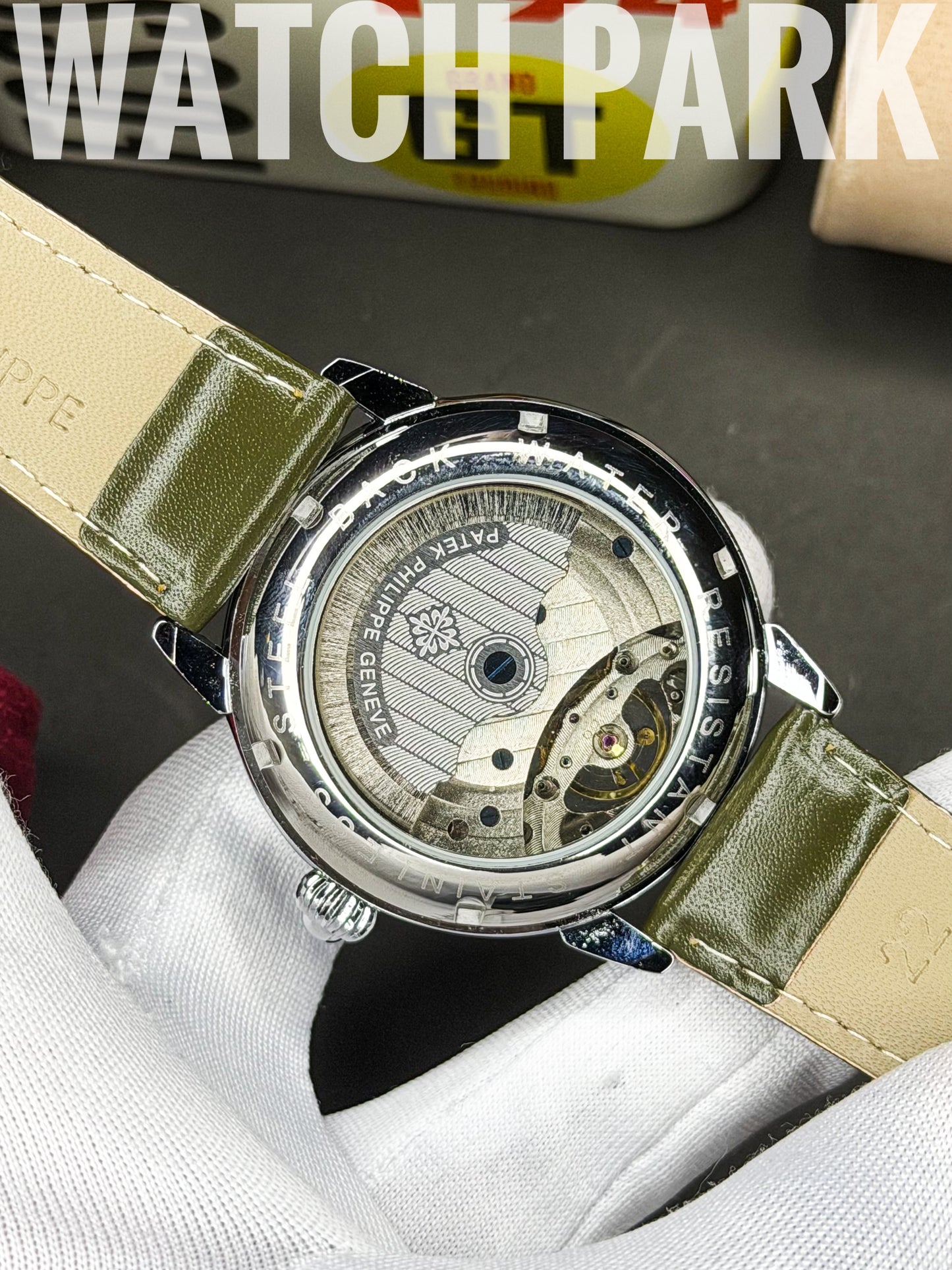 Rich watch - Patek Philippe - Homage Olive Skeleton - Automatic