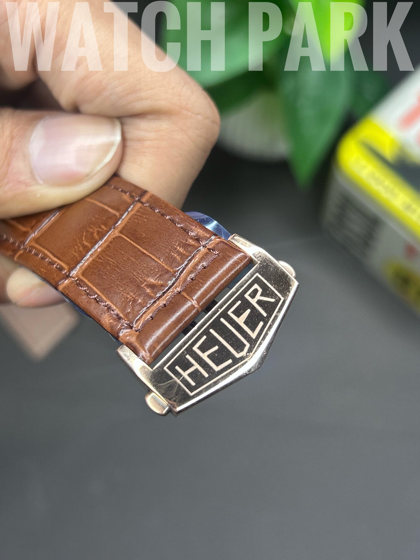 TAG Heuer Carrera Chronograph - White dial - Rose Gold sub dial - Brown belt