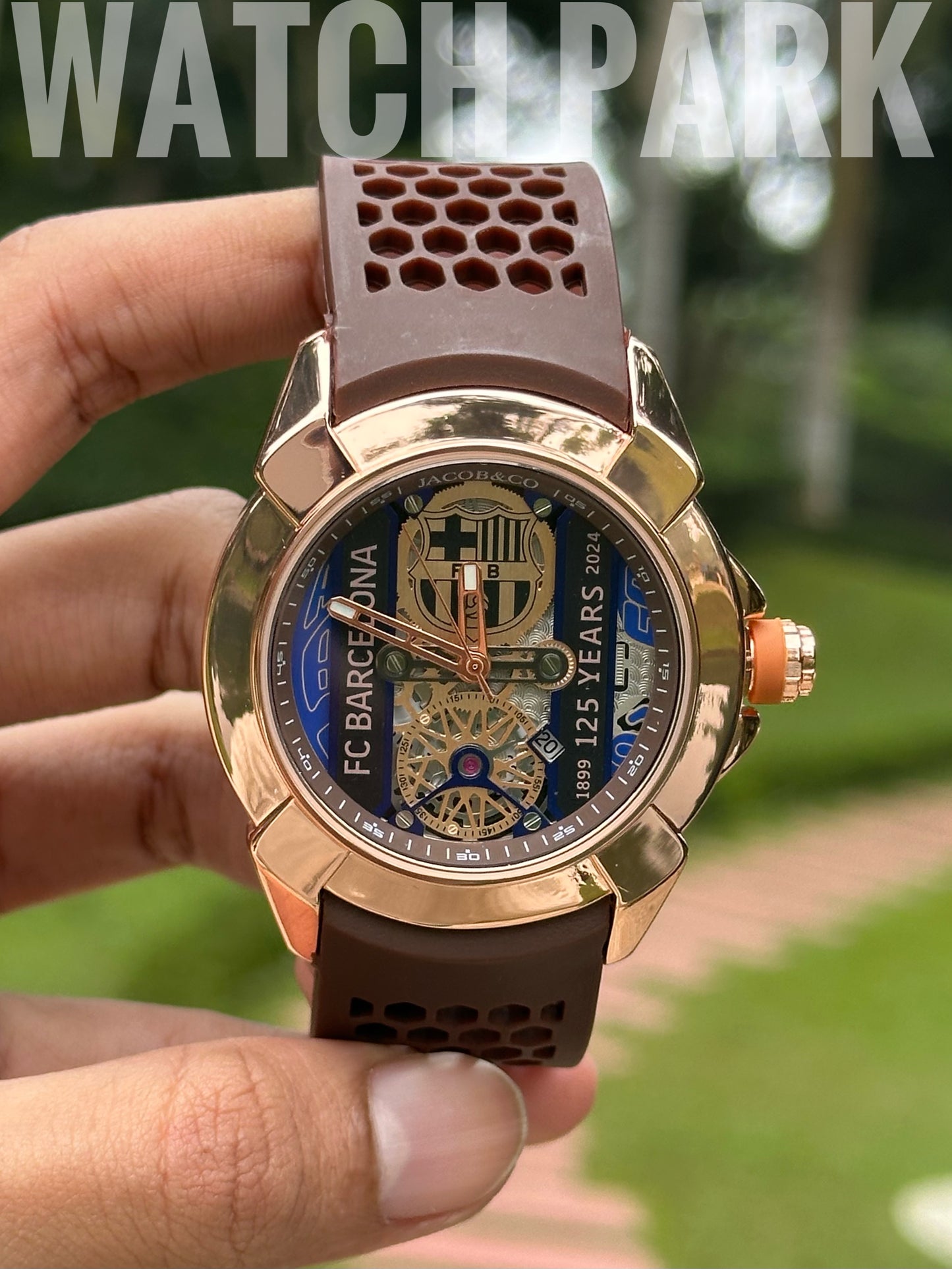 Jacob & Co. Epic X Tourbillon FC Barcelona 🔵🔴 125 Years Edition - Chocolate