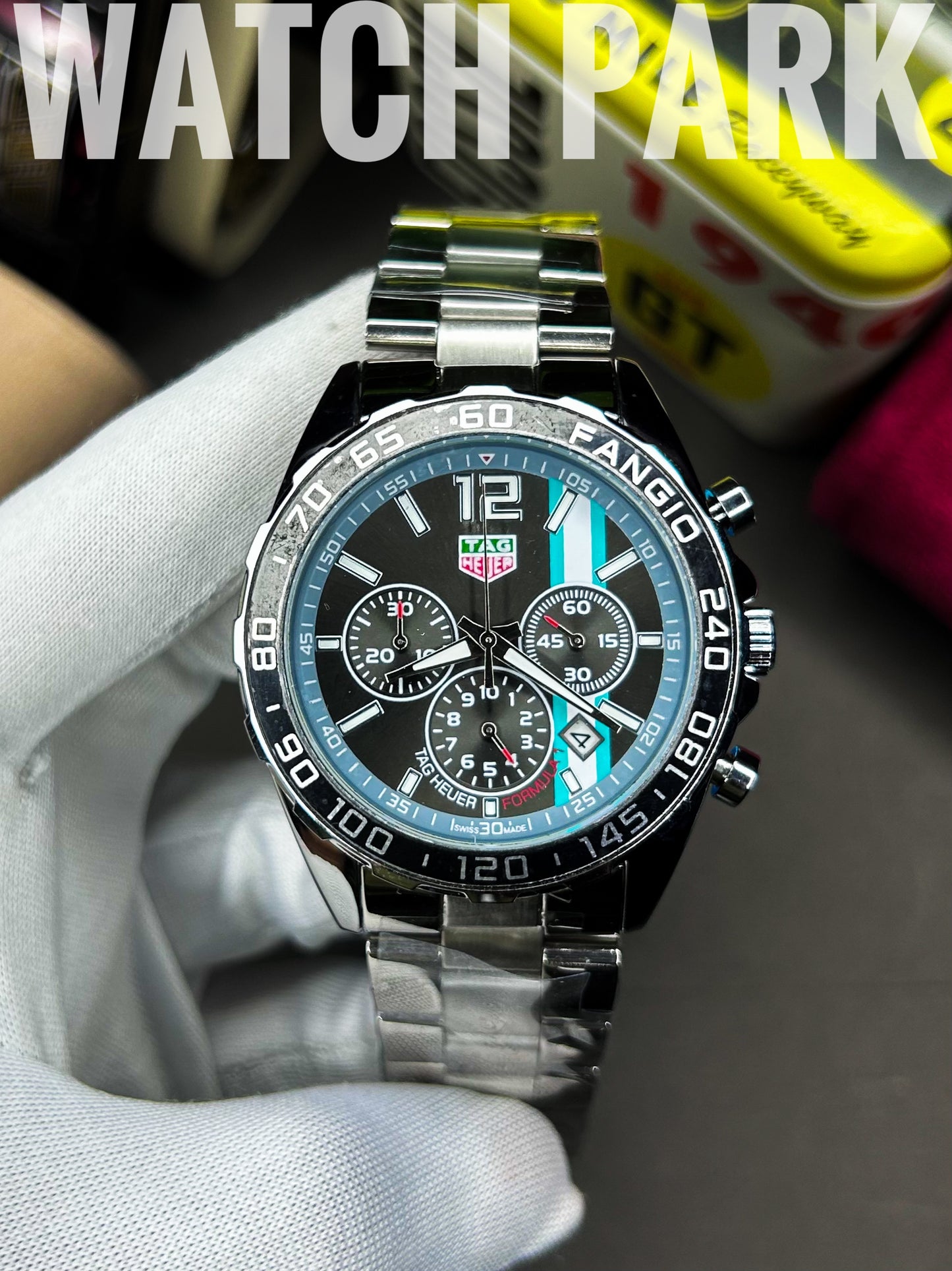 Tag Heuer - Chronograph - Formula 1 -  Fangio special edition - Silver chain