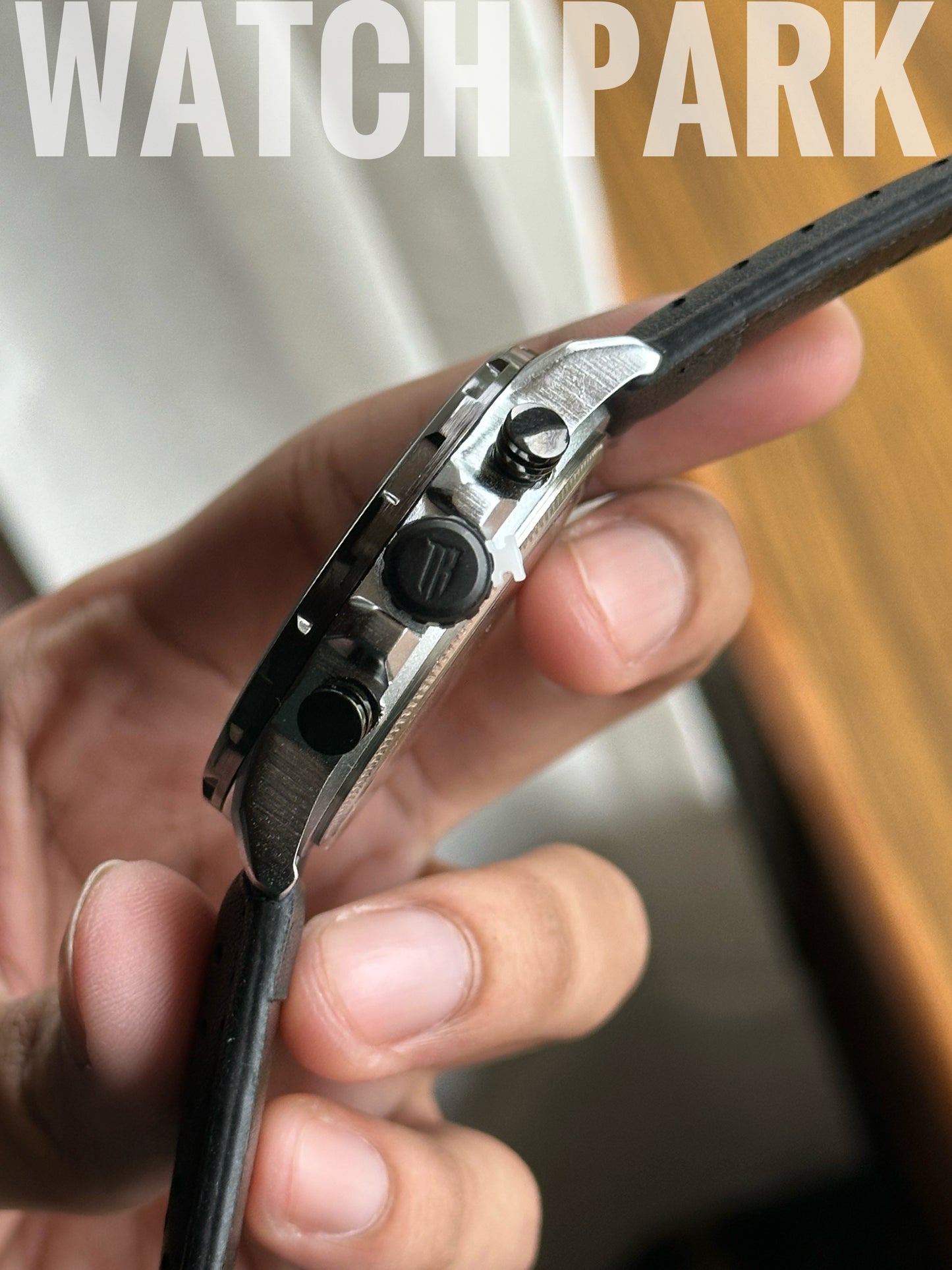 Tubular Chronograph Sports - Black dial - Black belt