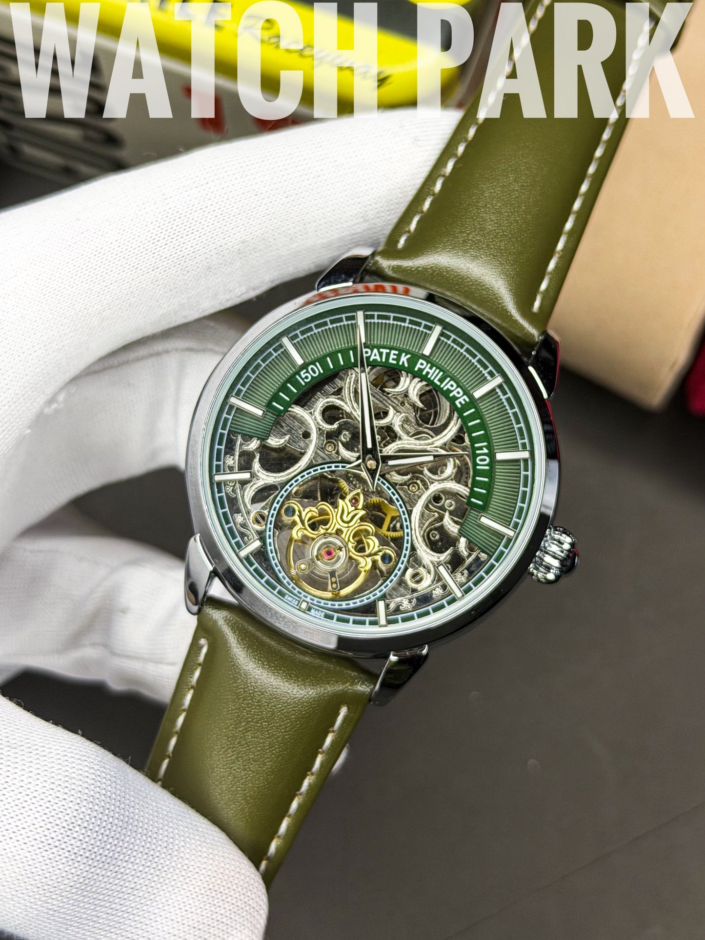 Rich watch - Patek Philippe - Homage Olive Skeleton - Automatic