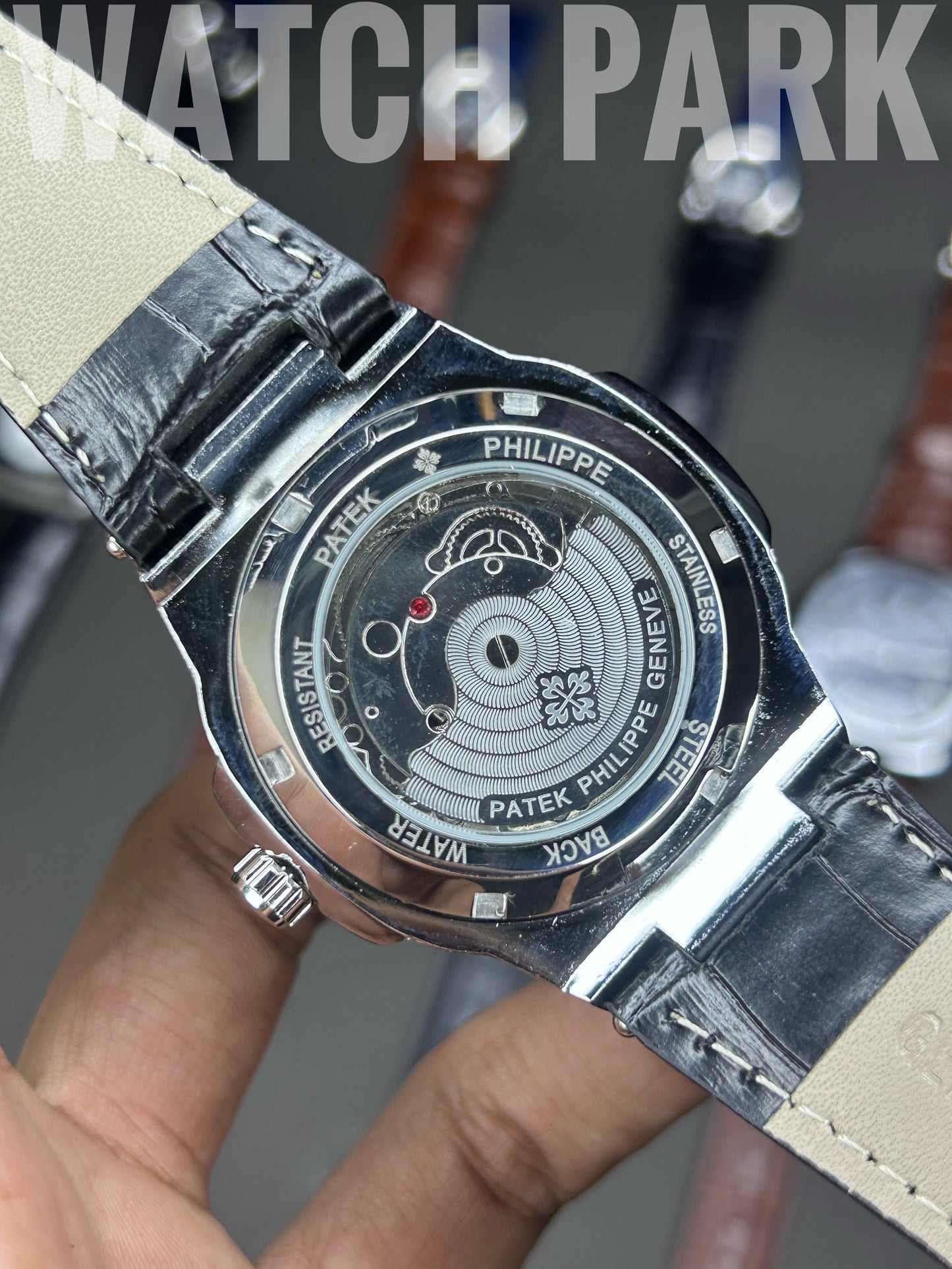 Patek Philippe Aquanaut - Blue Honeycomb dial - Black belt