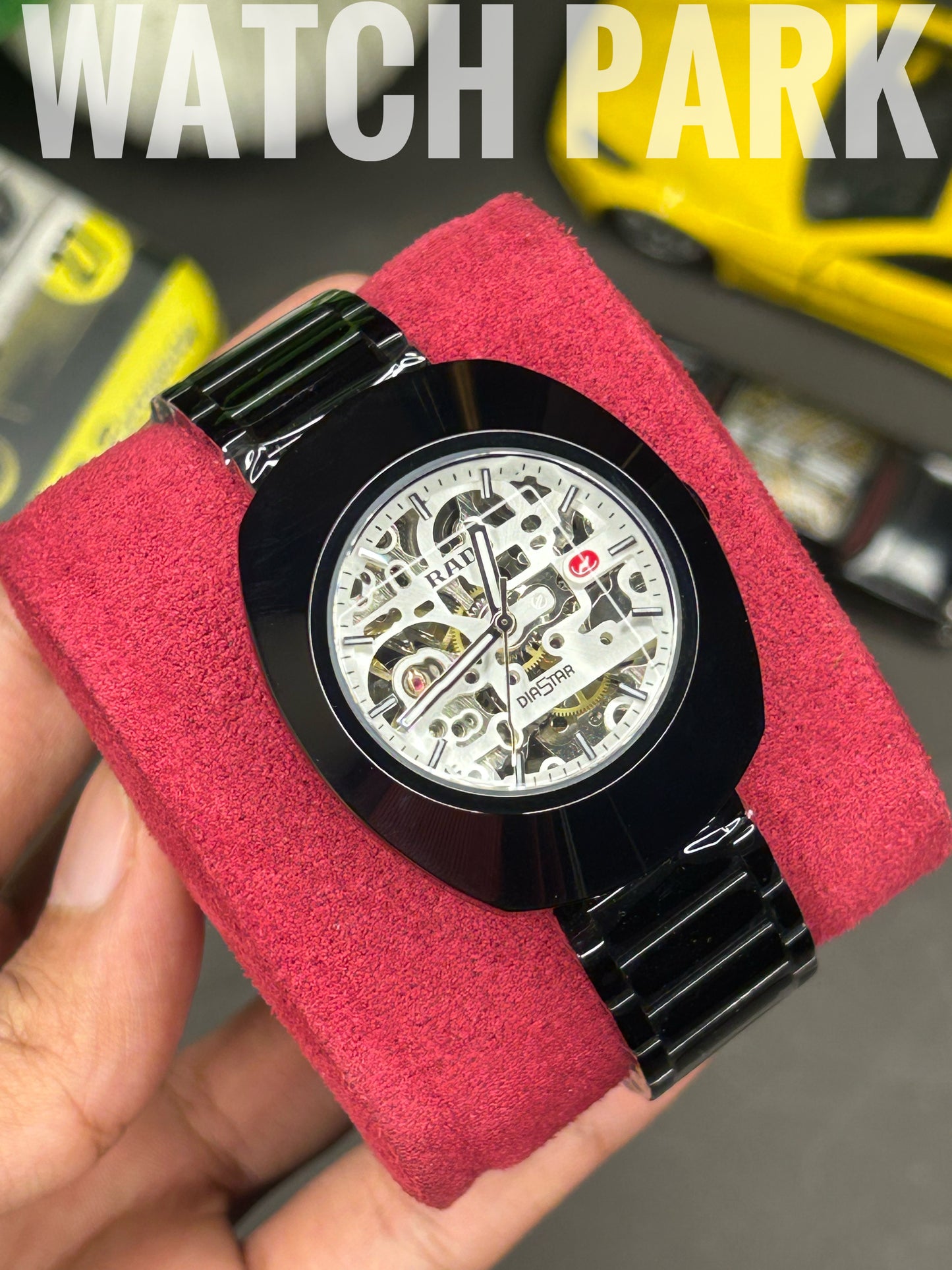 Executive watch - Rado - DiaStar Original Skeleton - White dial - Black chain