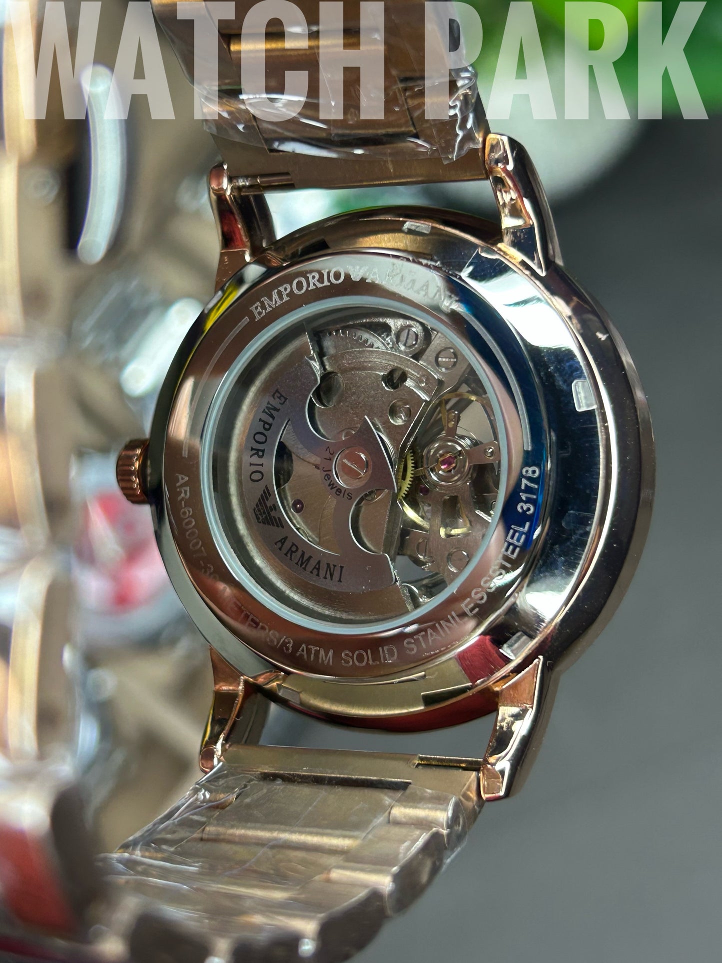 Emporio Armani - Meccanico Skeleton - Rose Gold - Automatic