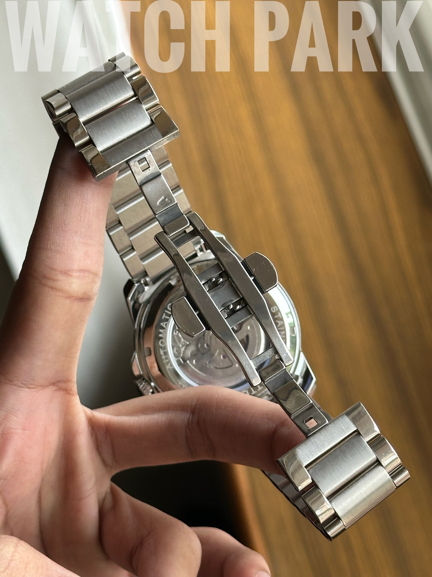 Fossil - Townsman Automatic - Black Skeleton - Silver chain