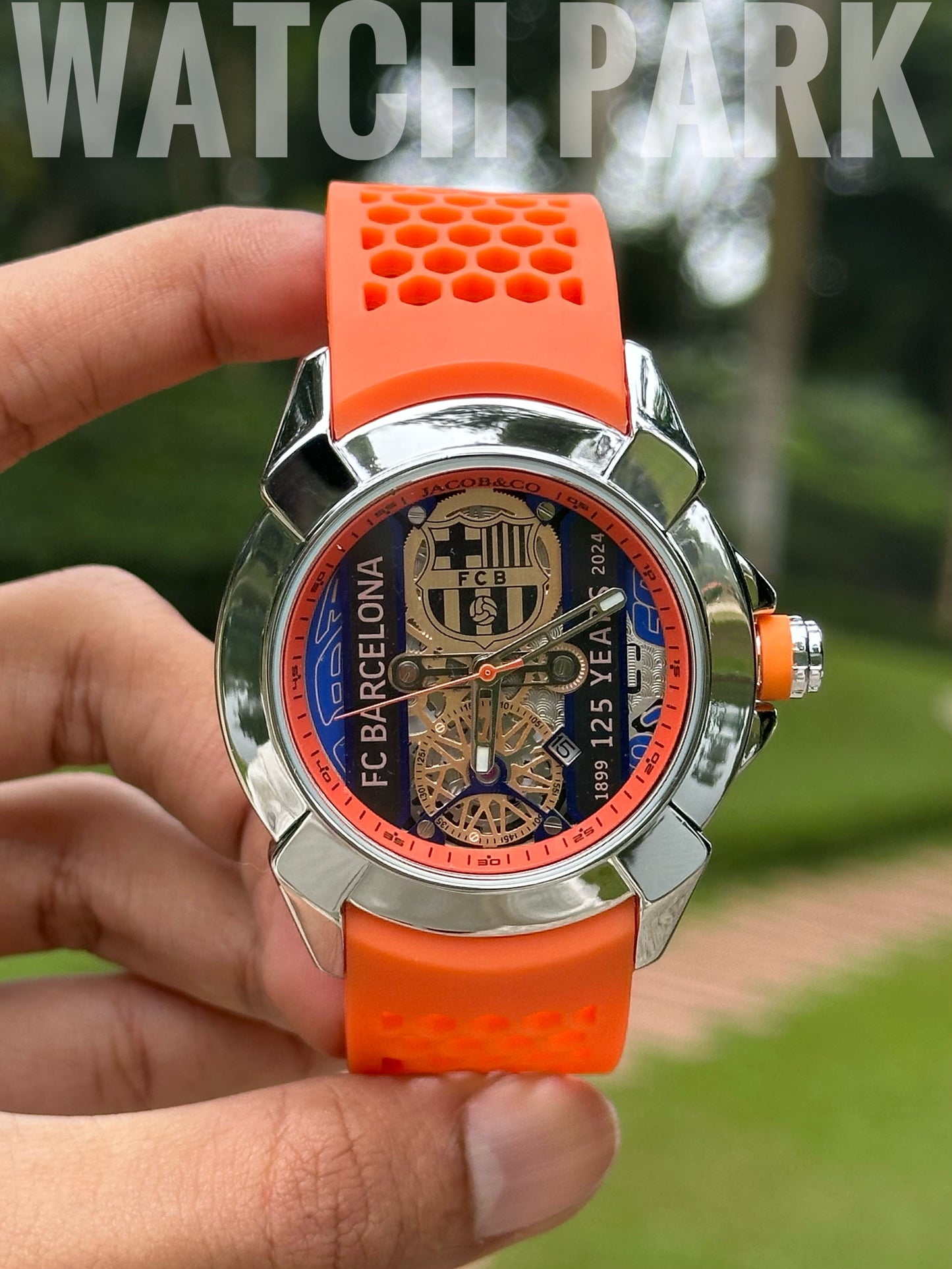 Jacob & Co. Epic X Tourbillon FC Barcelona 🔵🔴 125 Years Edition - Orange
