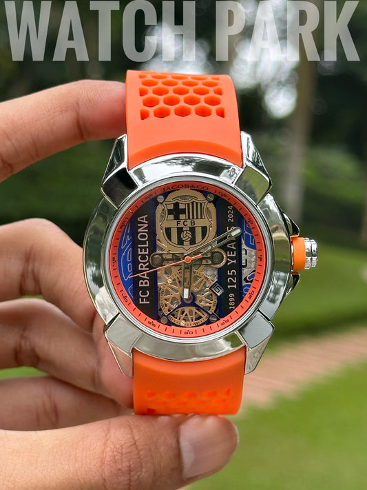Jacob & Co. Epic X Tourbillon FC Barcelona 🔵🔴 125 Years Edition - Orange