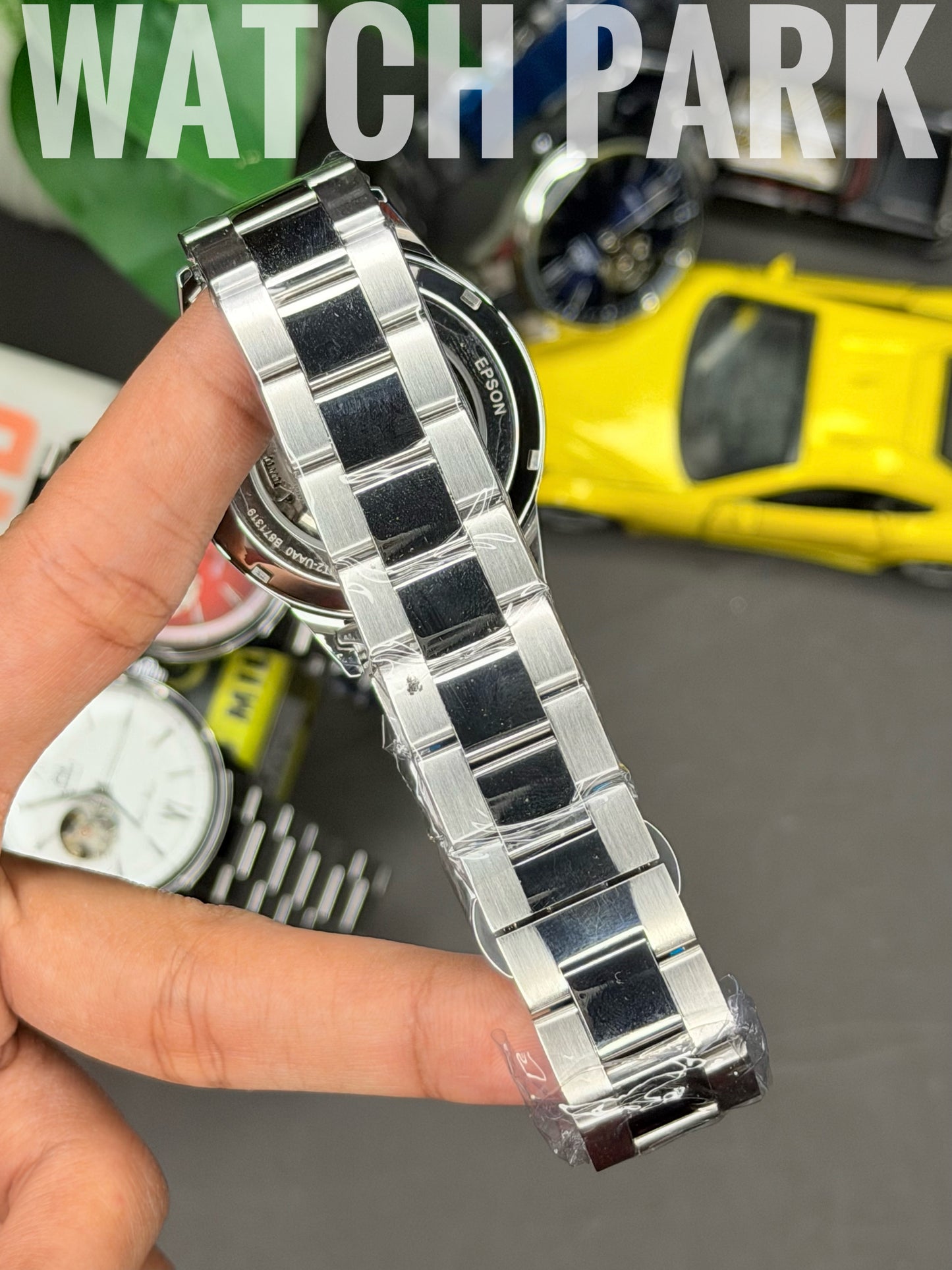 Orient - Bambino Open Heart - Deep Green dial - Silver chain