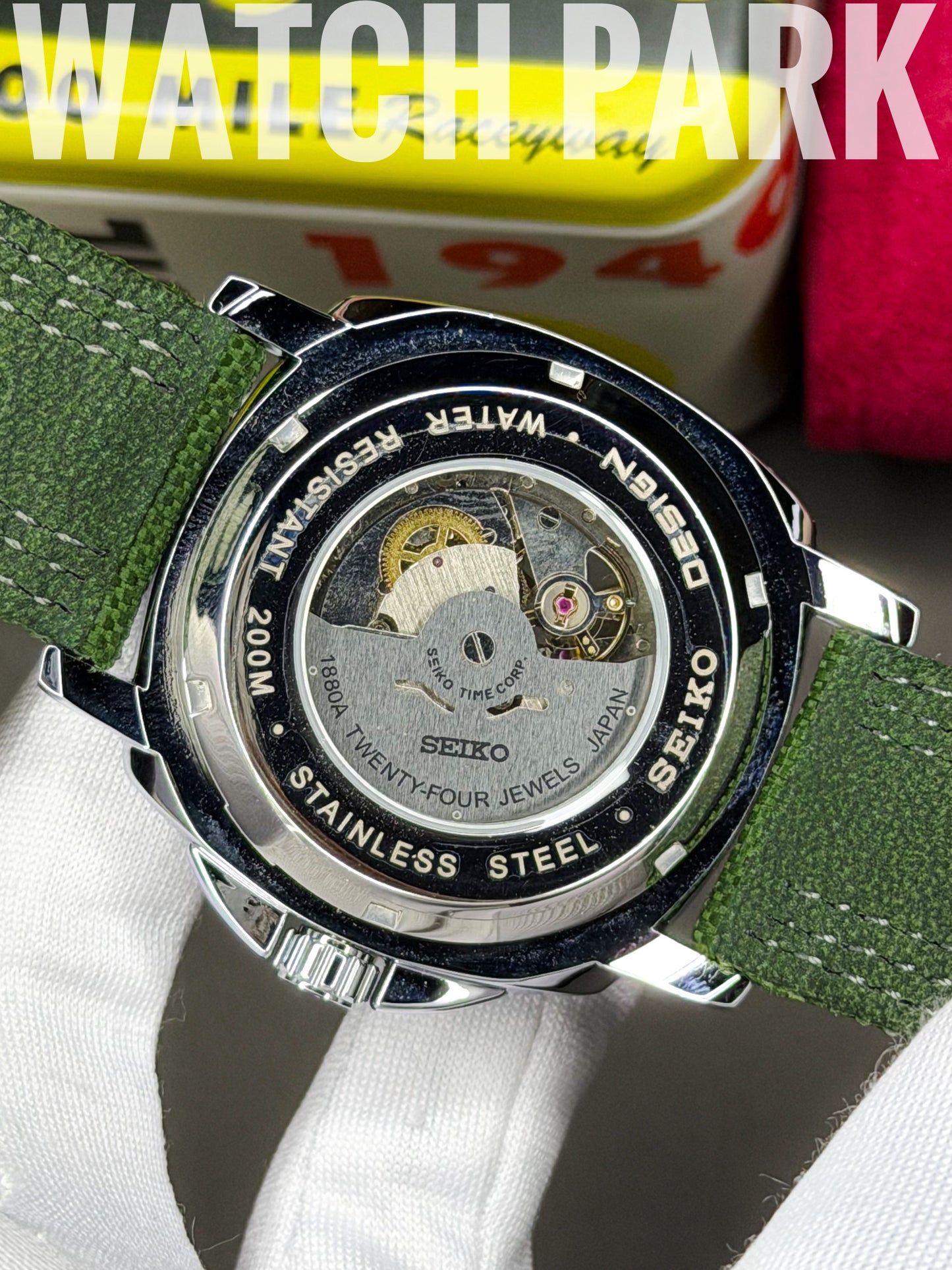 Rich Watch - Seiko 5 Sports - Automatic - Olive Open Heart