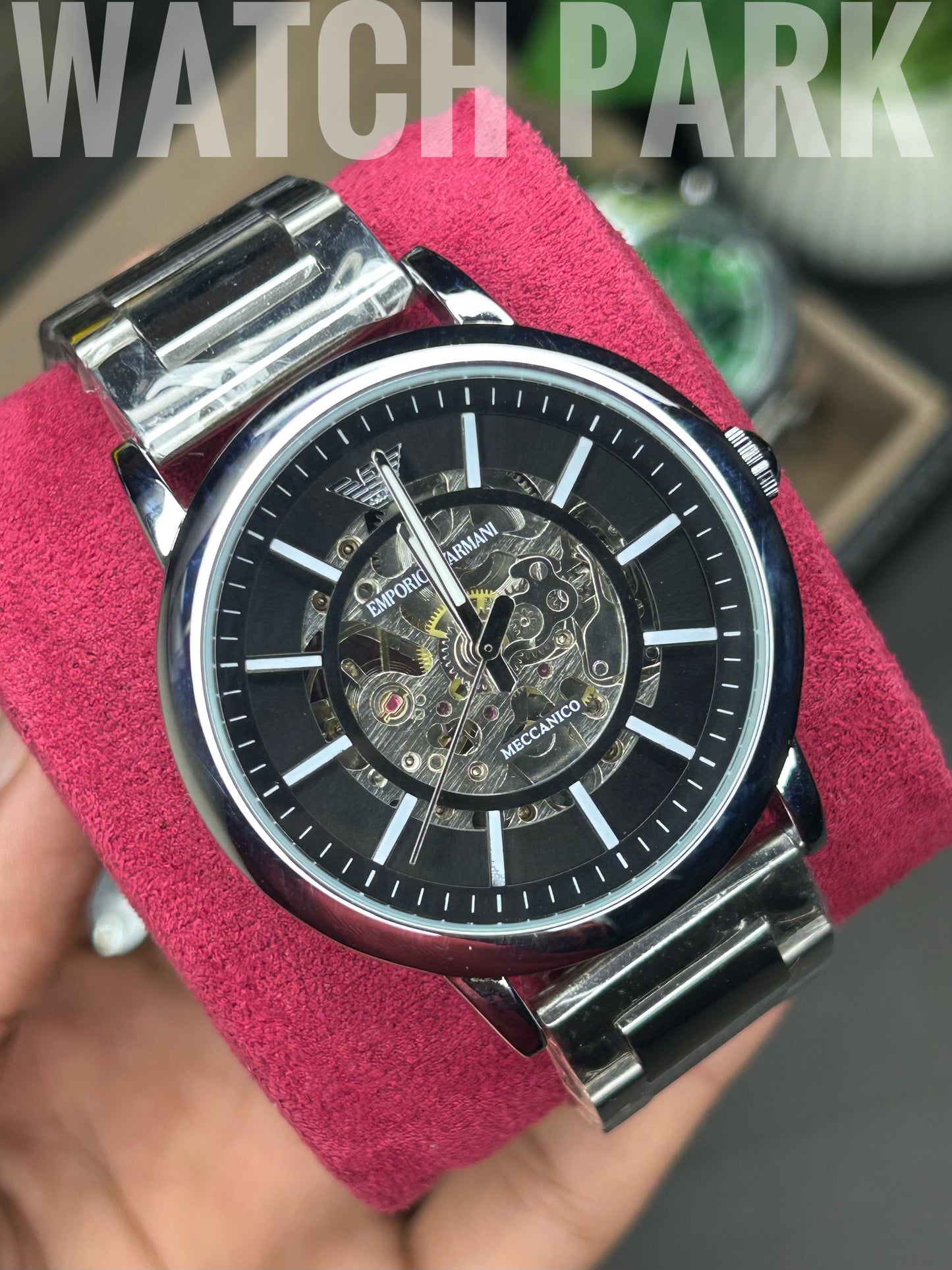 Emporio Armani - Meccanico Skeleton - Silver - Automatic