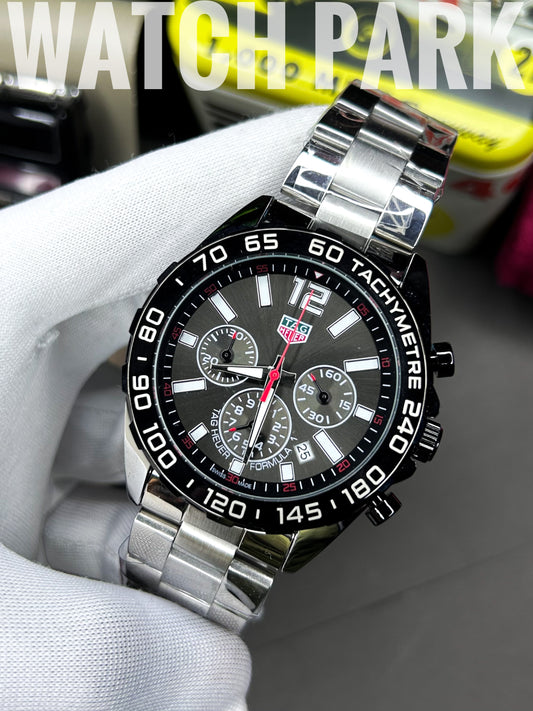 Tag Heuer - Chronograph - Formula 1 -  Black edition - Silver chain