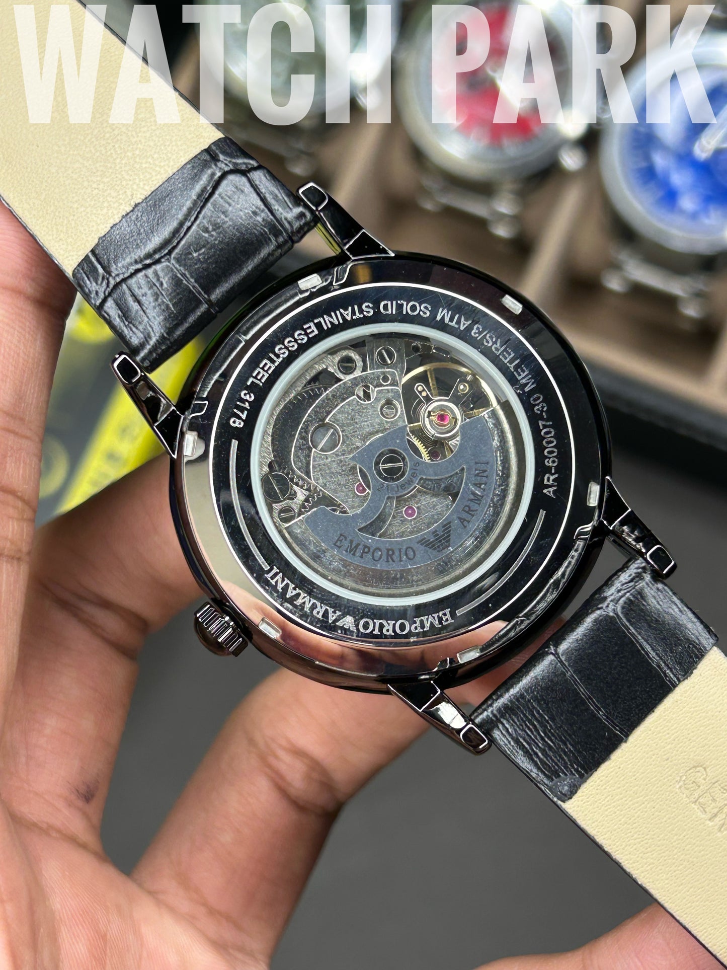 Emporio Armani - Automatic - Black dial - Black strap