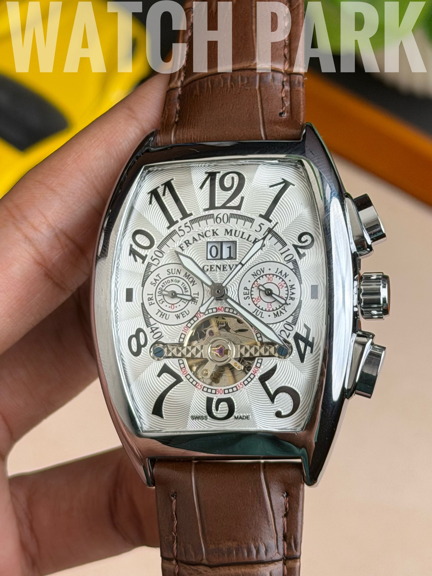 Franck Muller - White edition - Brown belt - Automatic