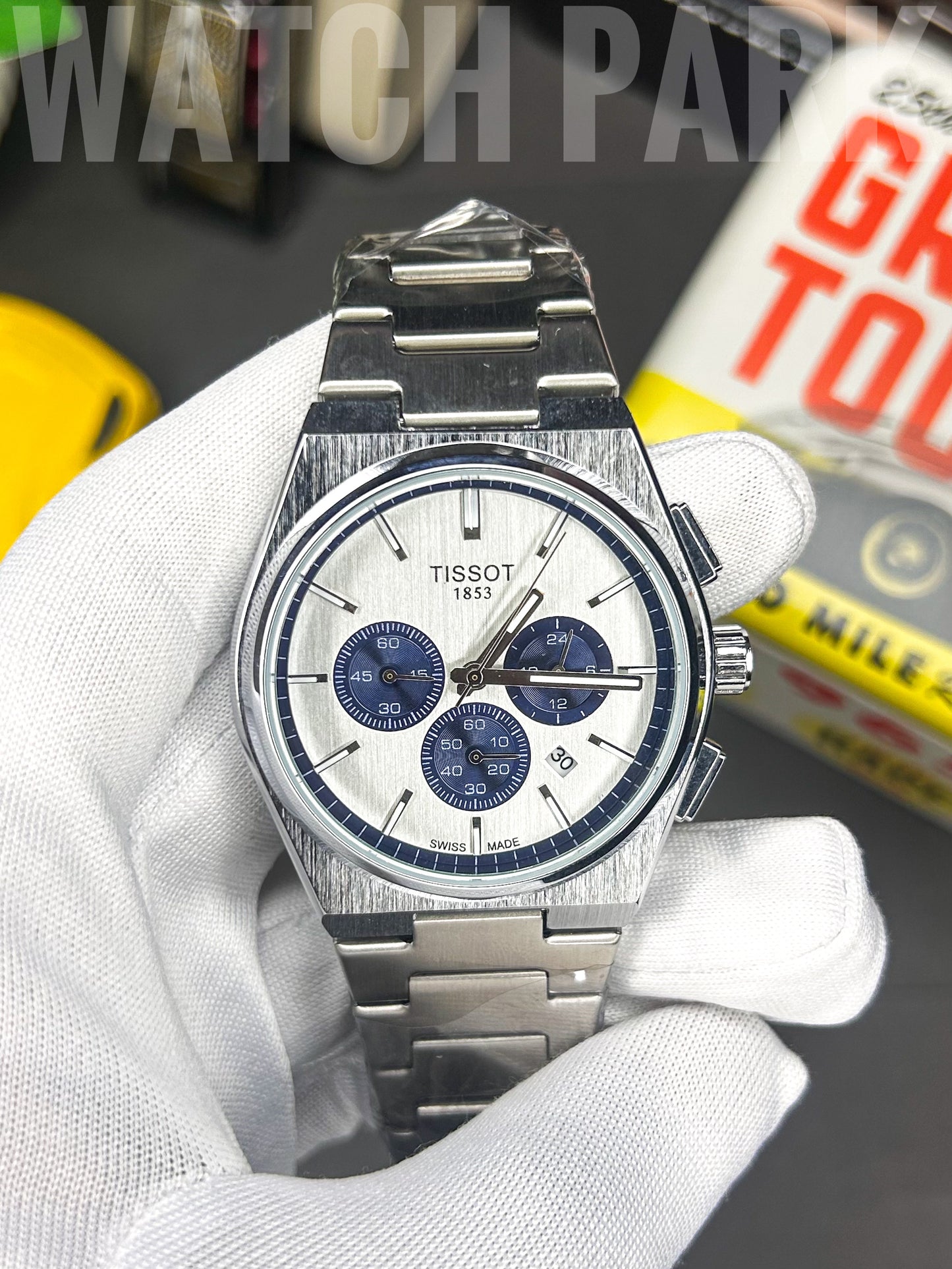 Classic watch - Tissot - White edition - PRX Chronograph