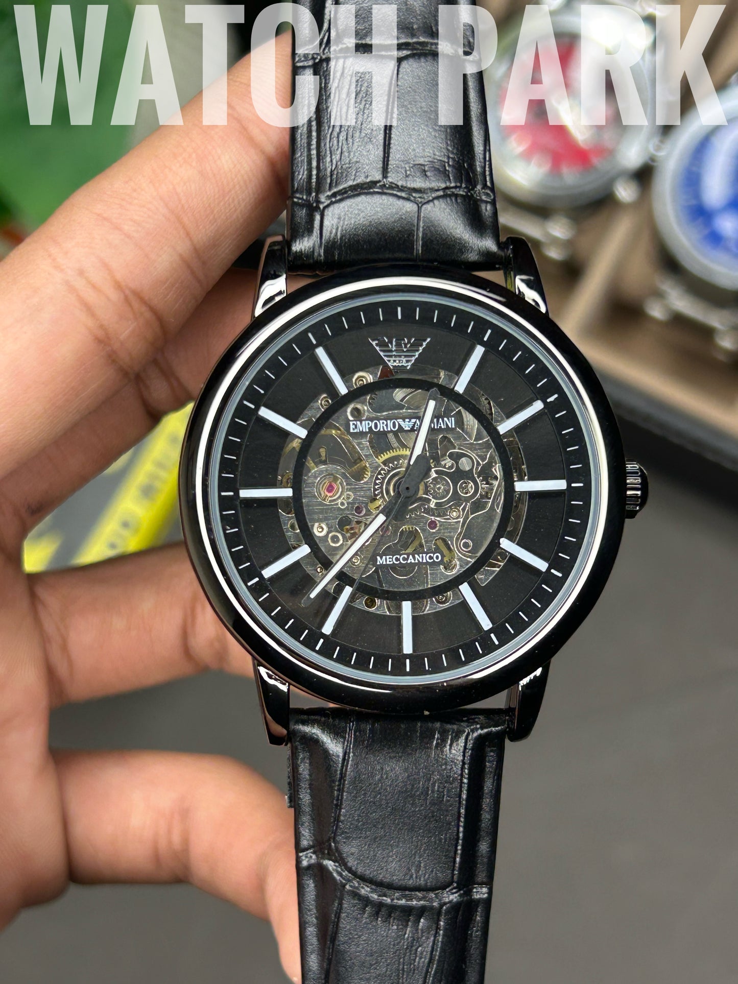 Emporio Armani - Automatic - Black dial - Black strap