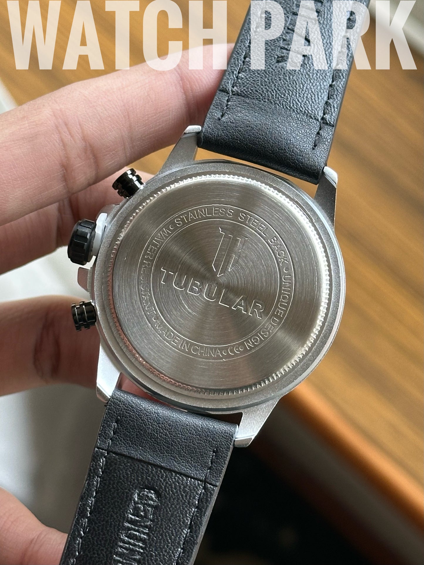 Tubular Chronograph Sports - Black dial - Black belt