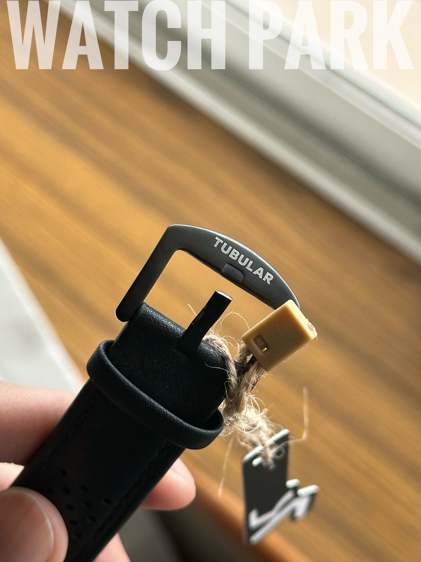 Tubular Chronograph Sports - Black with Rose Gold dial - Black belt