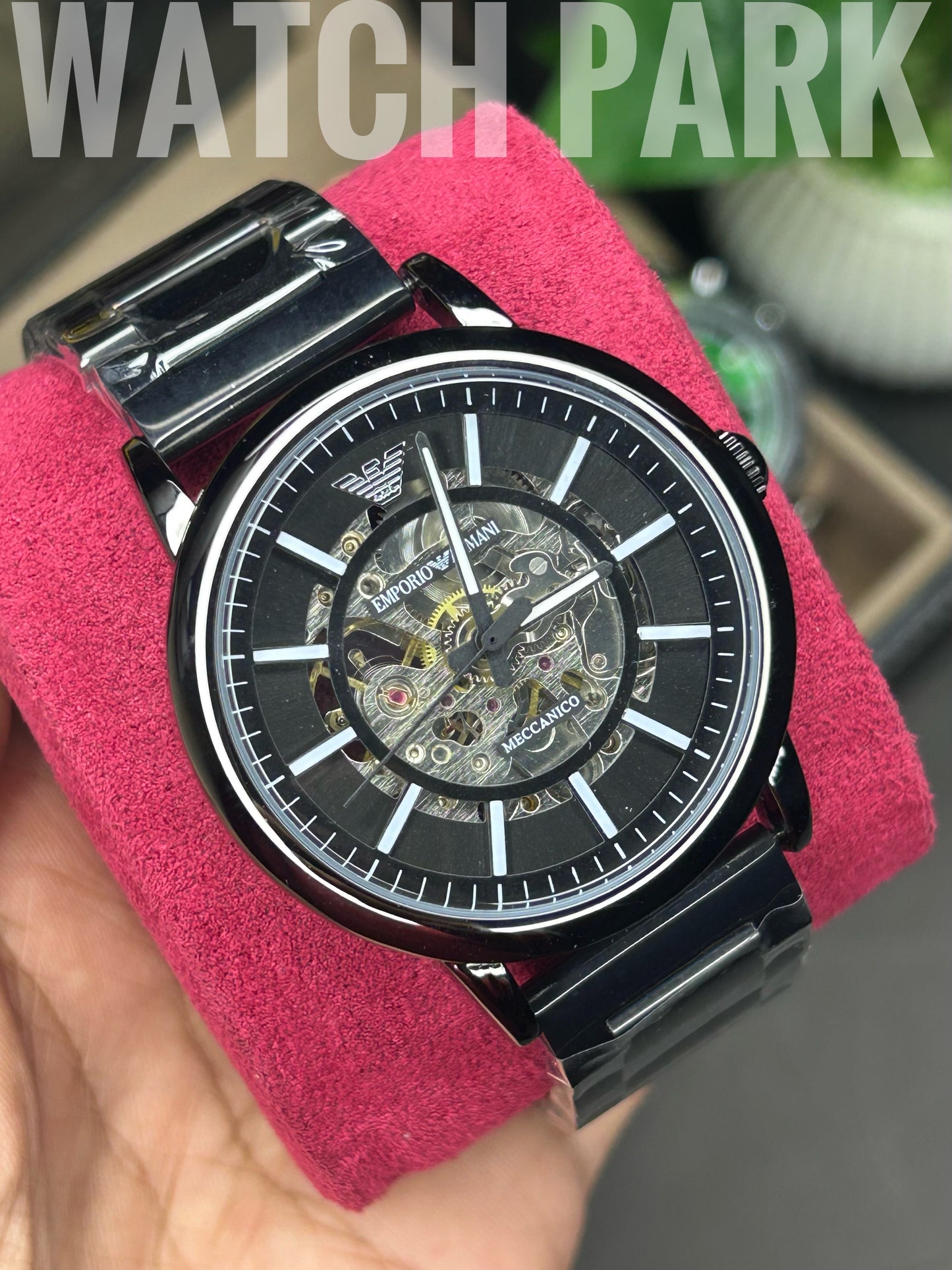 Emporio Armani - Meccanico Skeleton - Black - Automatic