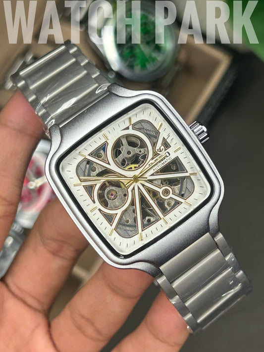 Executive watch - Rado - True Square - Automatic - Ceramic Skeleton - White with Silver