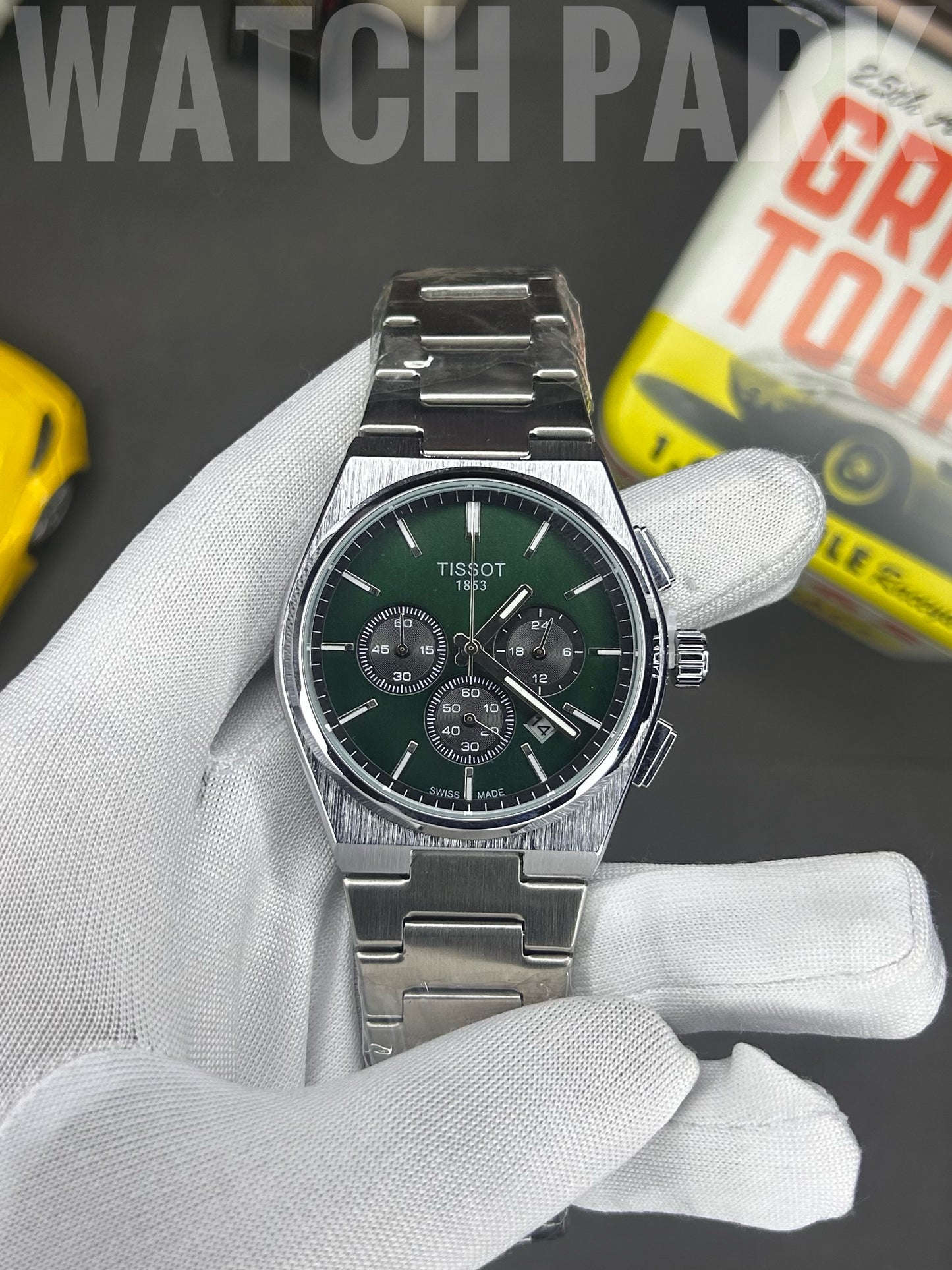 Classic watch - Tissot - Green edition - PRX Chronograph