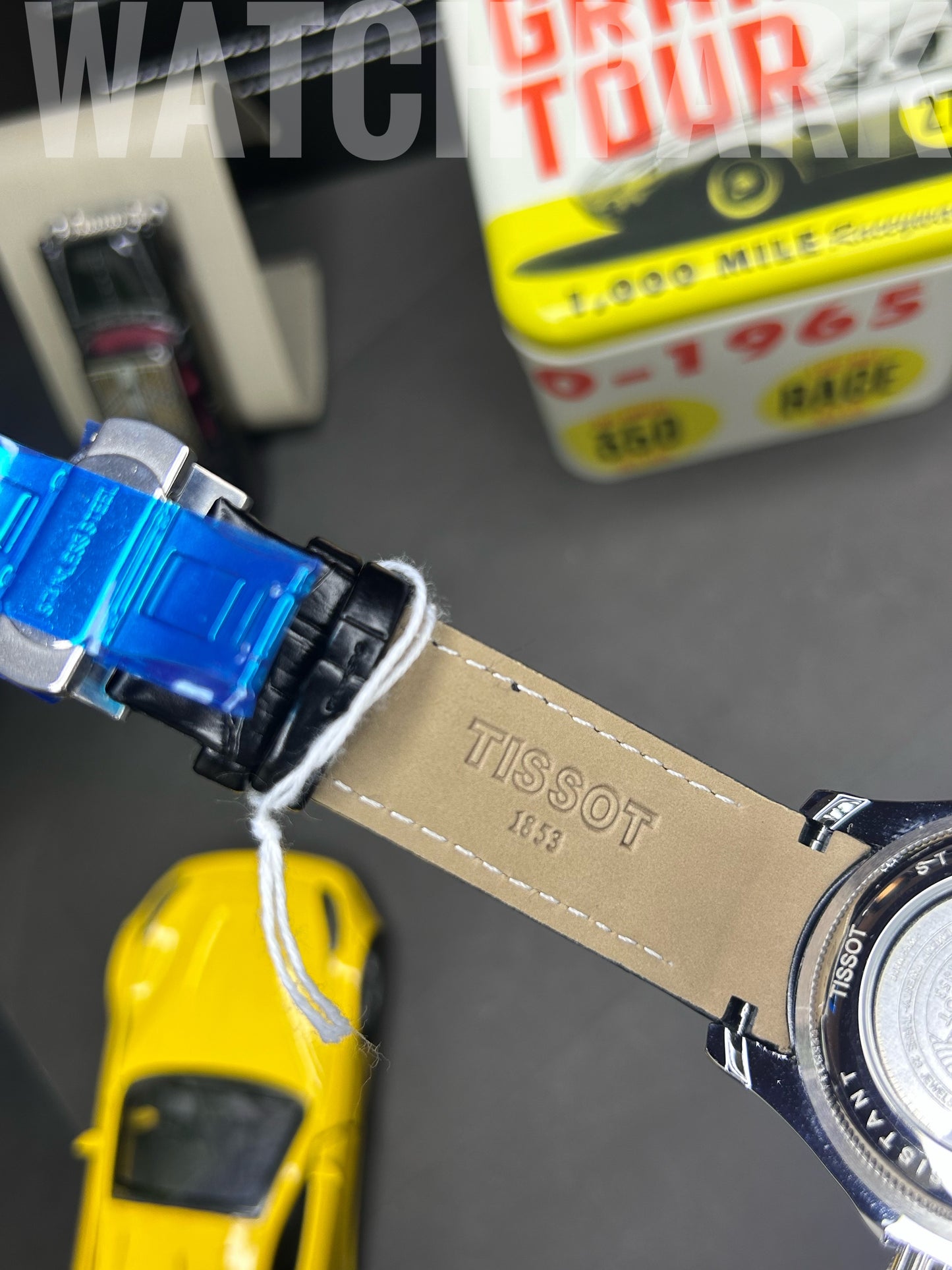 Executive watch - Tissot - Black edition - Automatic skeleton - Black belt