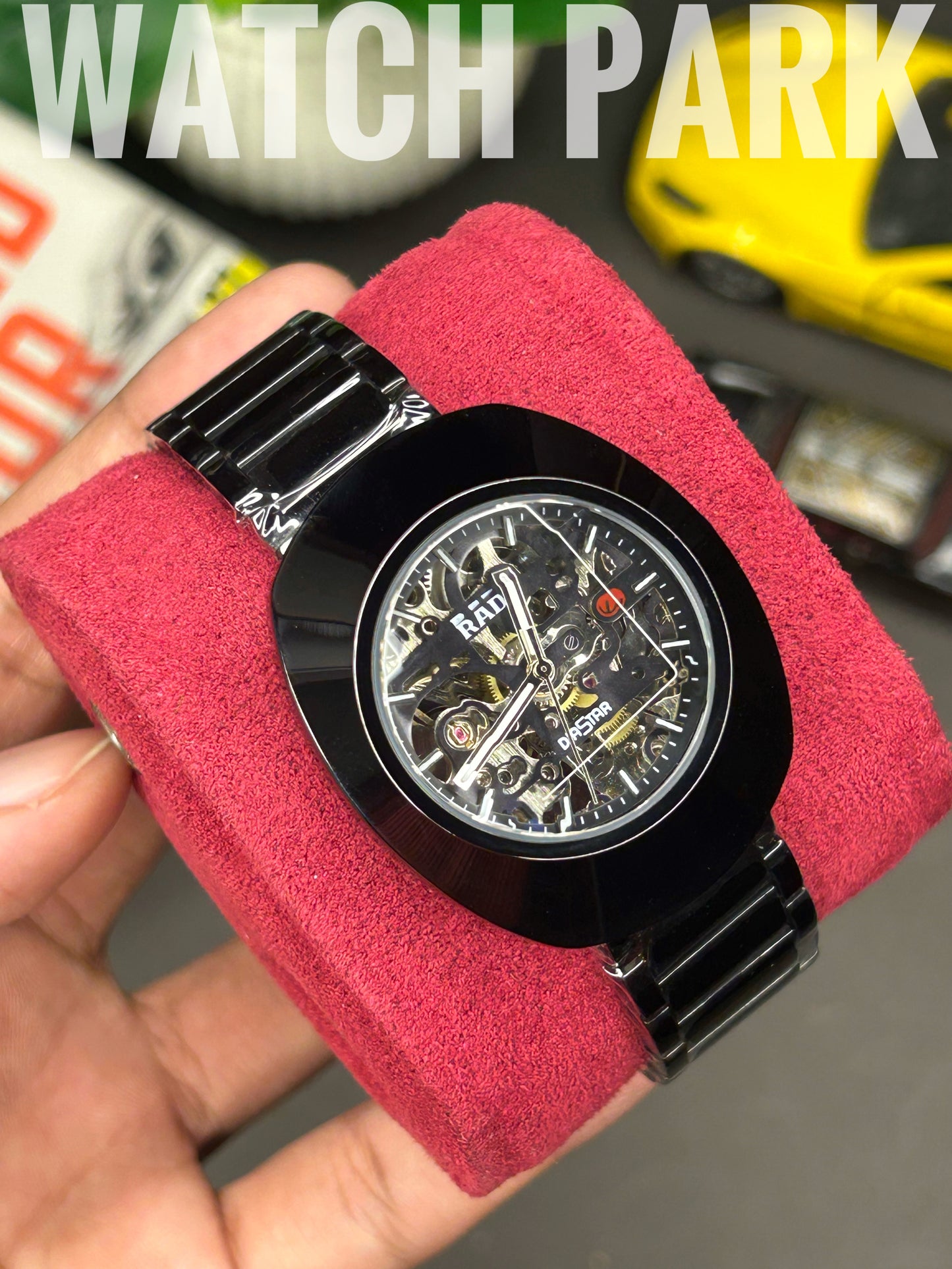 Executive watch - Rado - DiaStar Original Skeleton - Black dial - Black chain