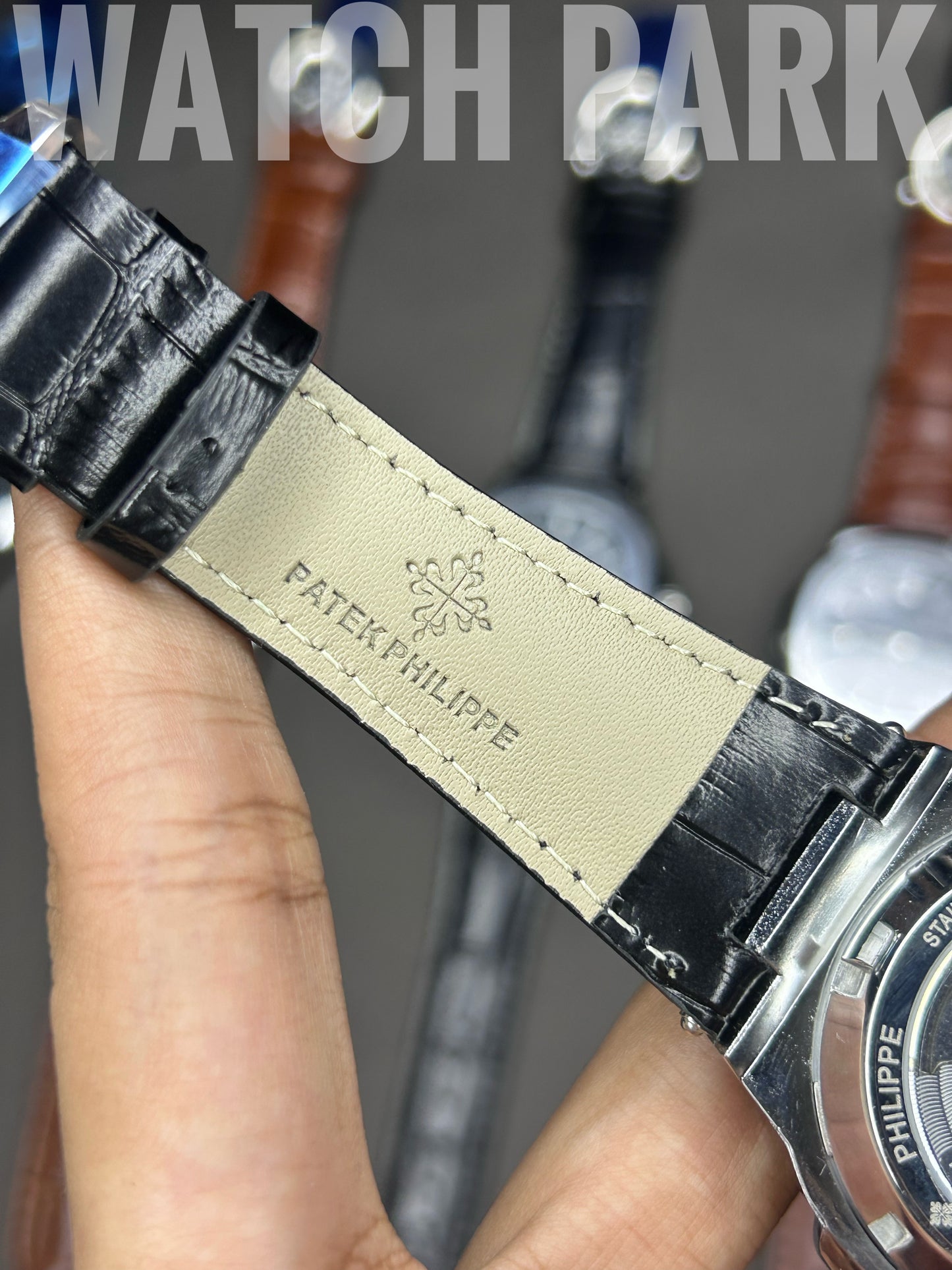 Patek Philippe Aquanaut - Blue Honeycomb dial - Black belt