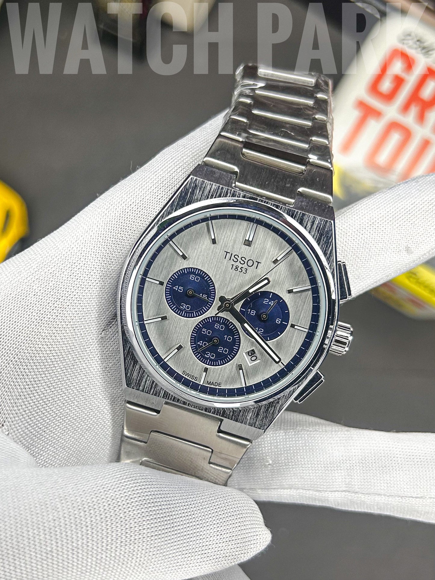 Classic watch - Tissot - White edition - PRX Chronograph