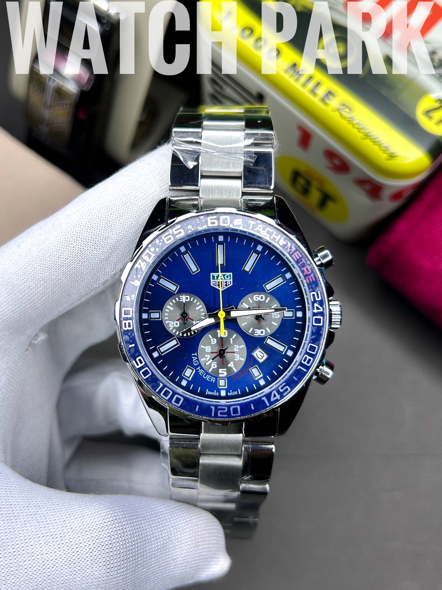 Tag Heuer - Chronograph - Formula 1 - Blue edition - Silver chain