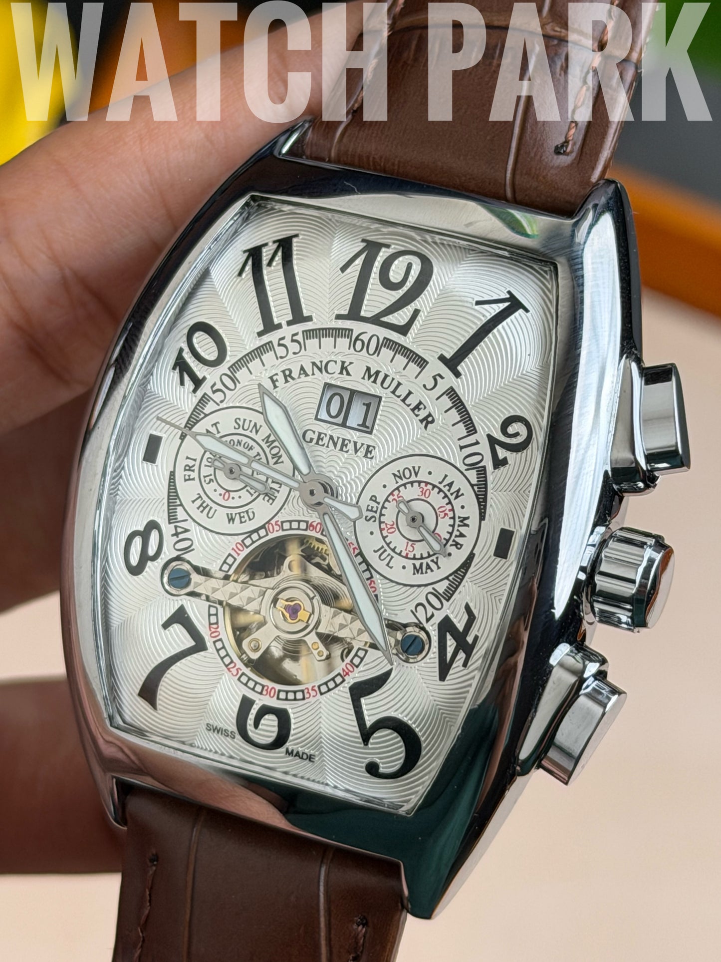 Franck Muller - White edition - Brown belt - Automatic