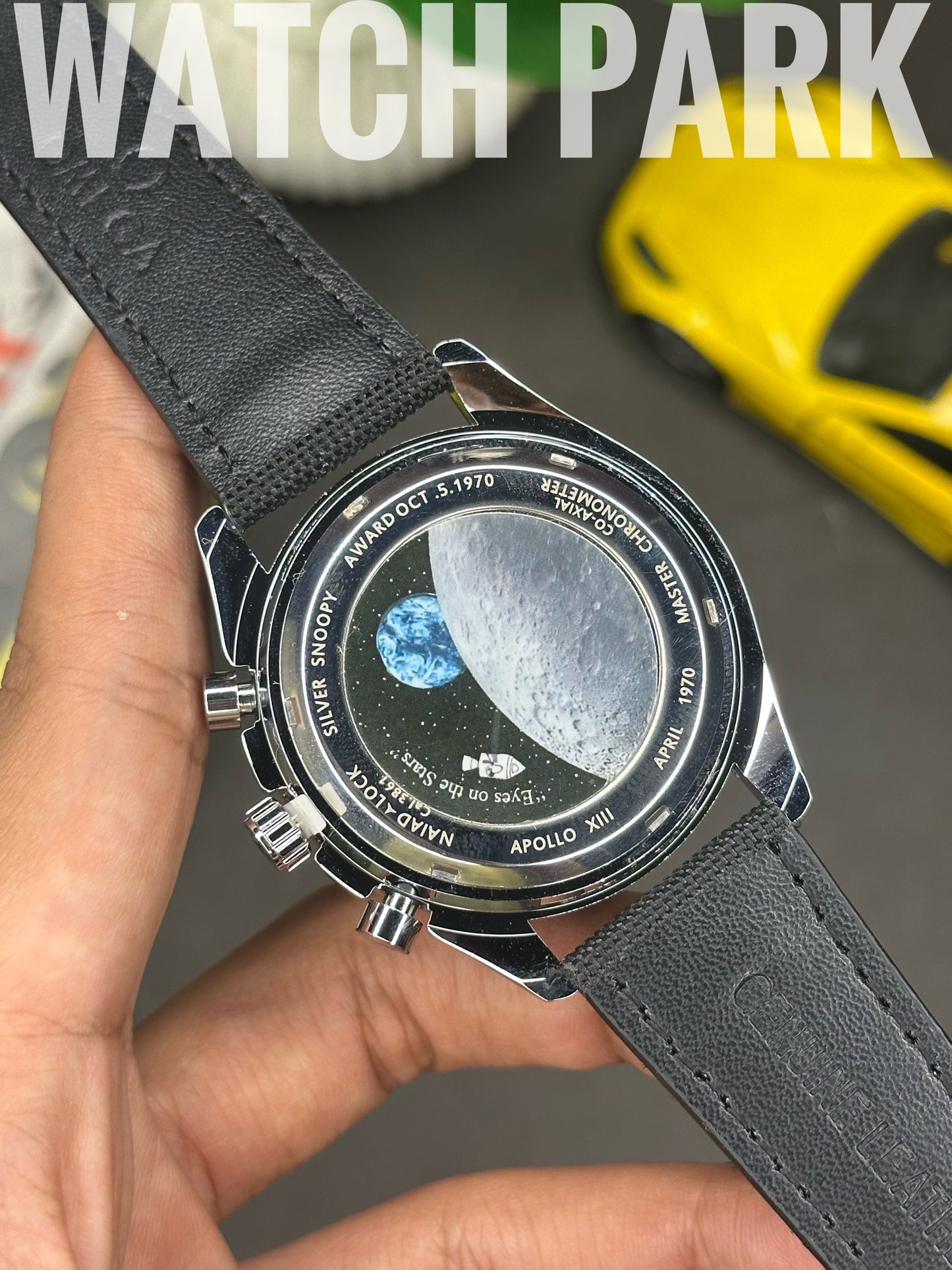 Executive watch - Omega - White edition - Black strap