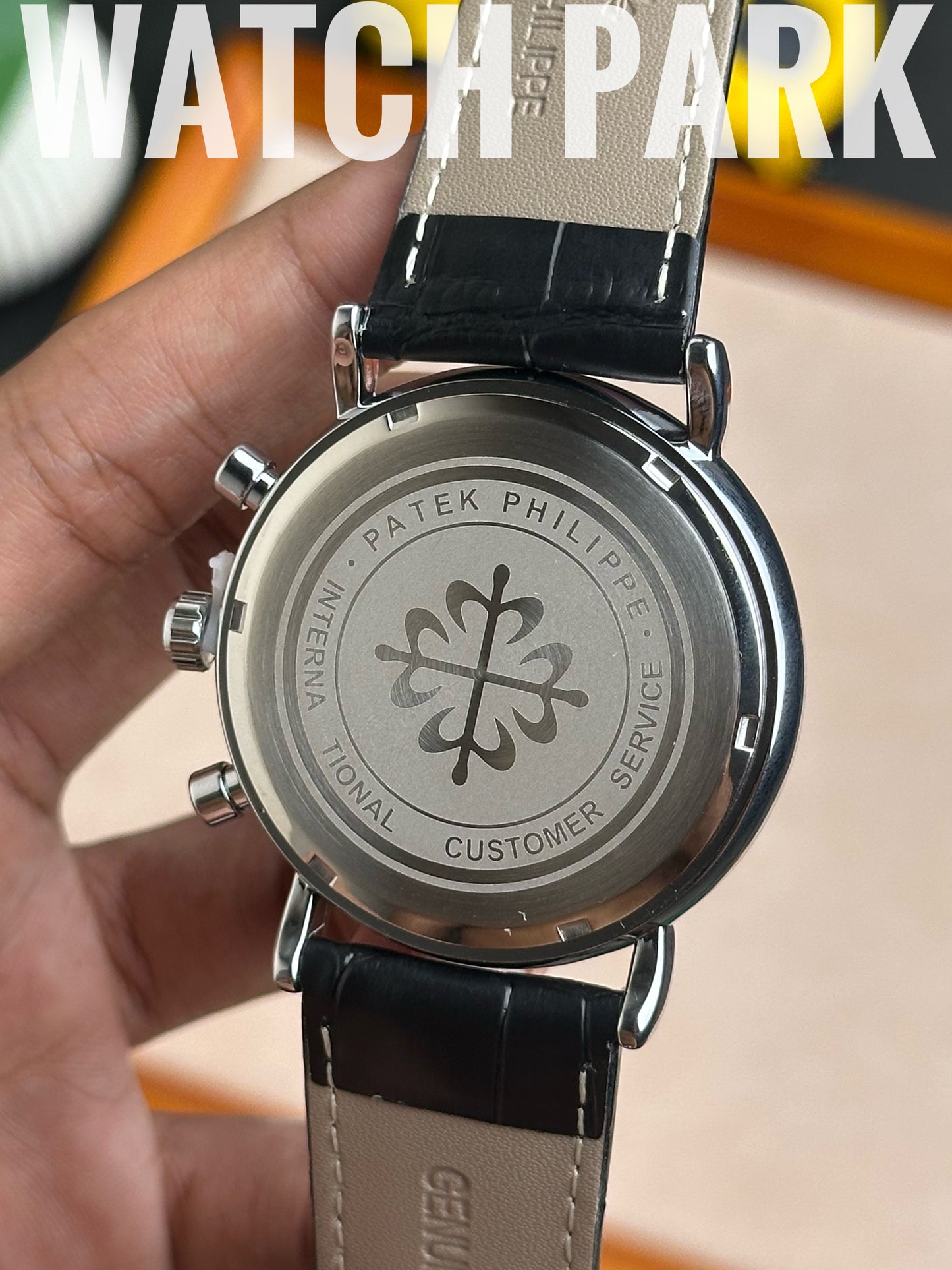 Patek Philippe - Moon phase - Black edition - Black belt