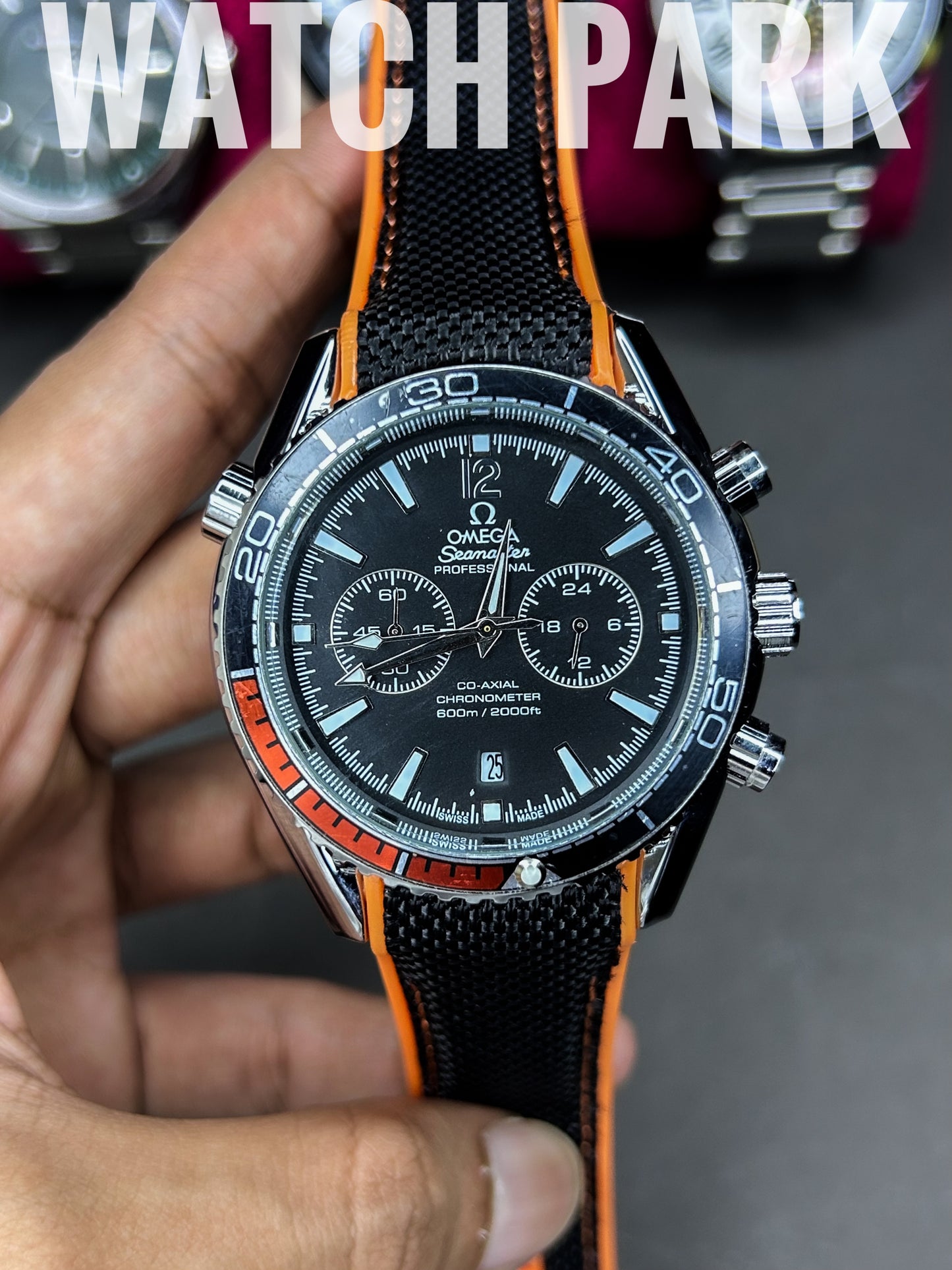Omega - Seamaster Planet Ocean - Chronograph - Black & Orange